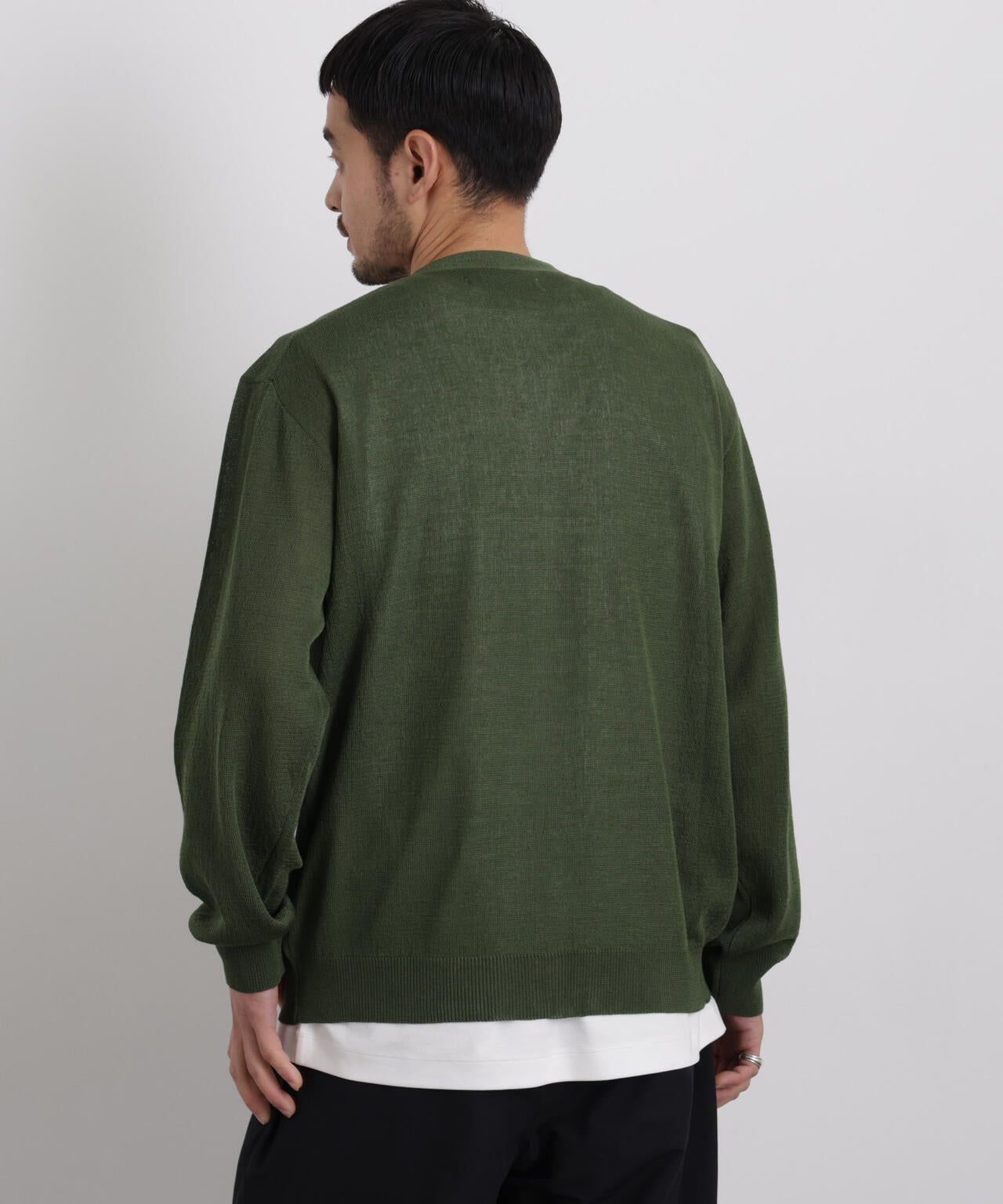 14ゲージドライニットカーディガン