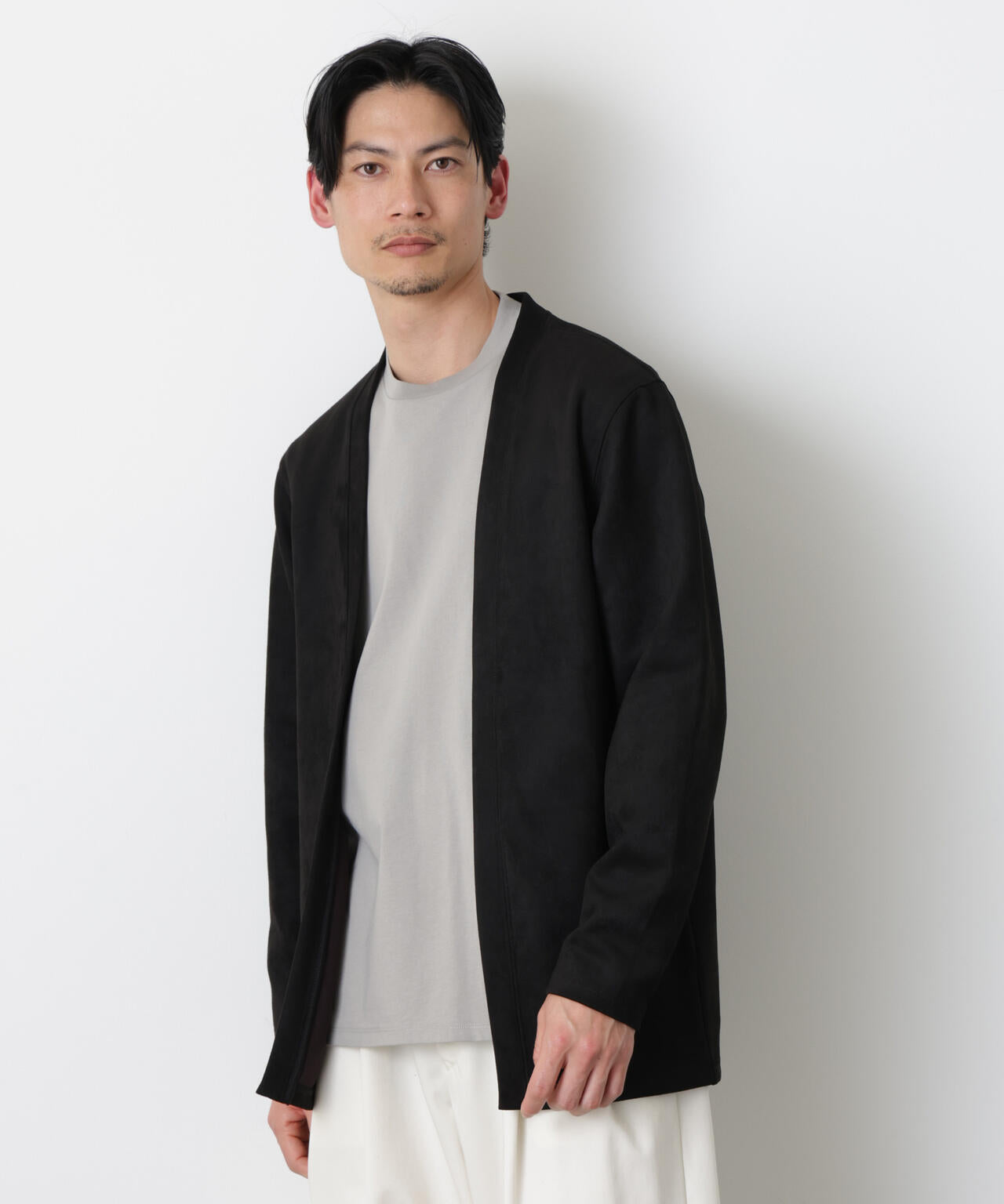 フェイクスエードトッパーカーディガン