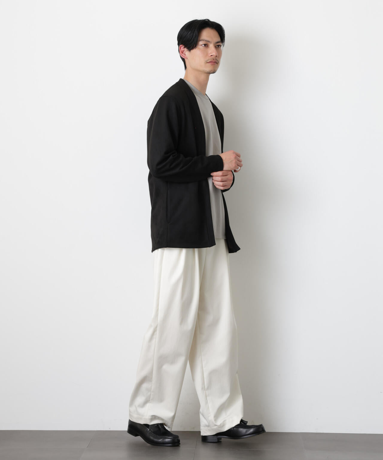 フェイクスエードトッパーカーディガン