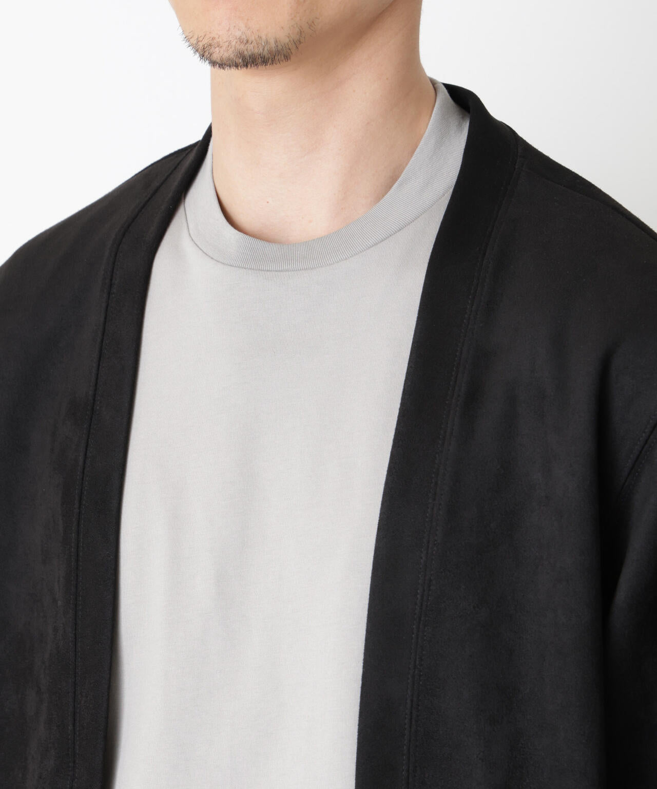 フェイクスエードトッパーカーディガン