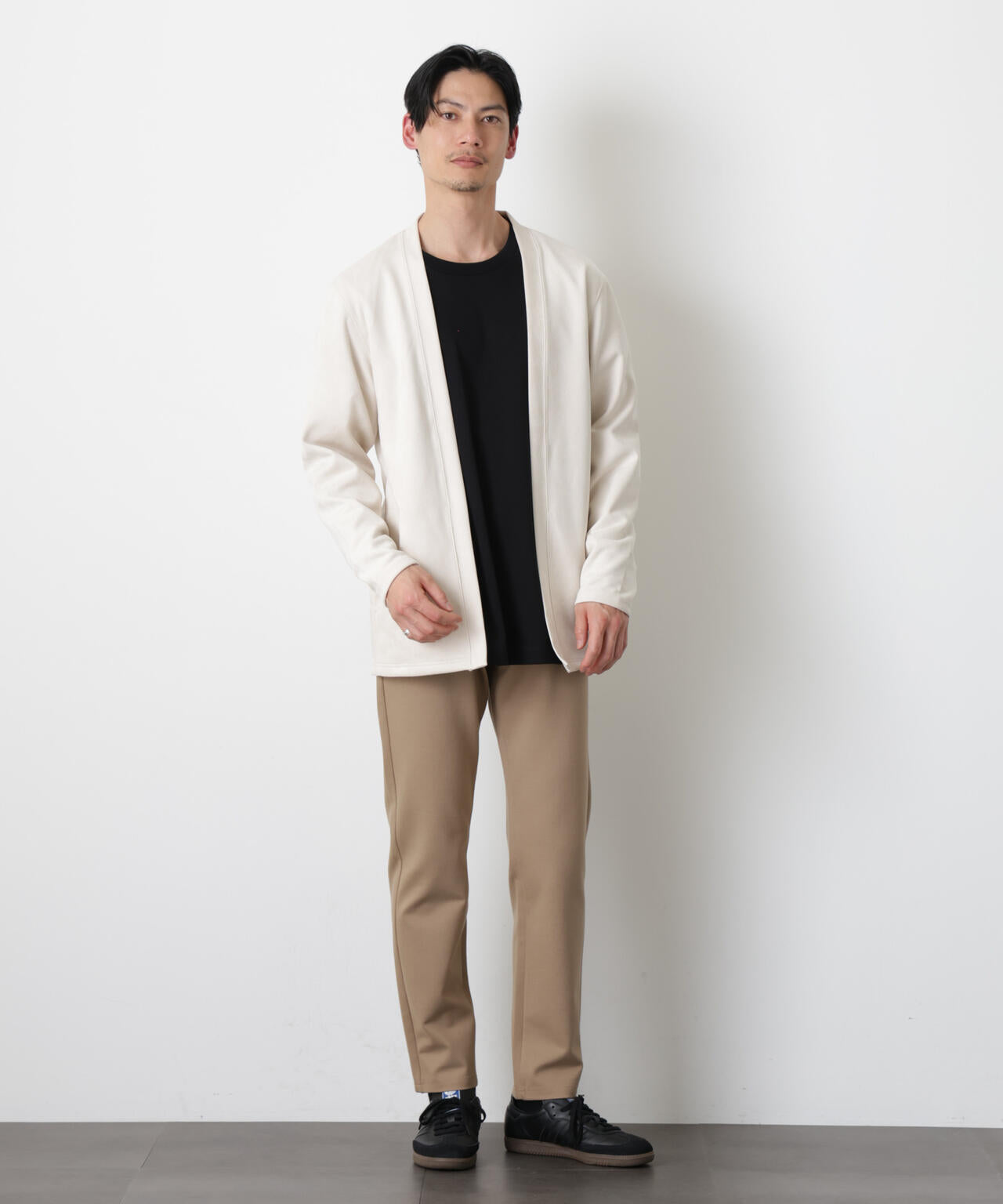 フェイクスエードトッパーカーディガン