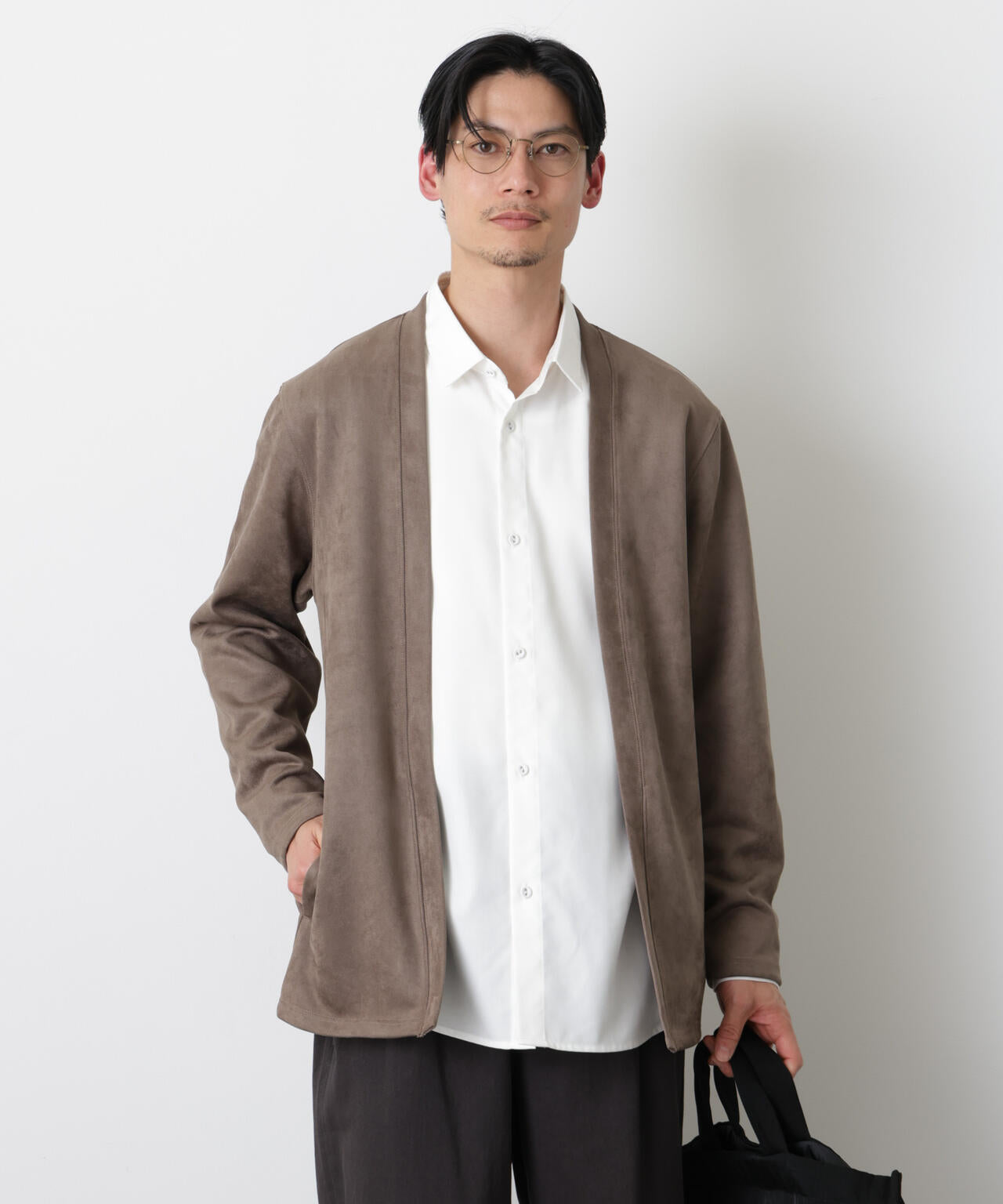 フェイクスエードトッパーカーディガン