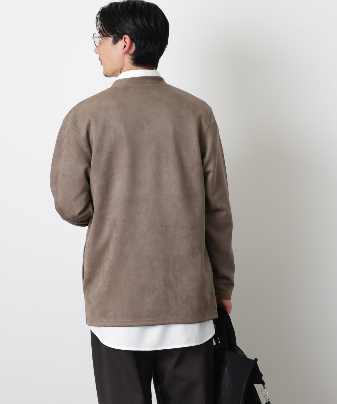 フェイクスエードトッパーカーディガン