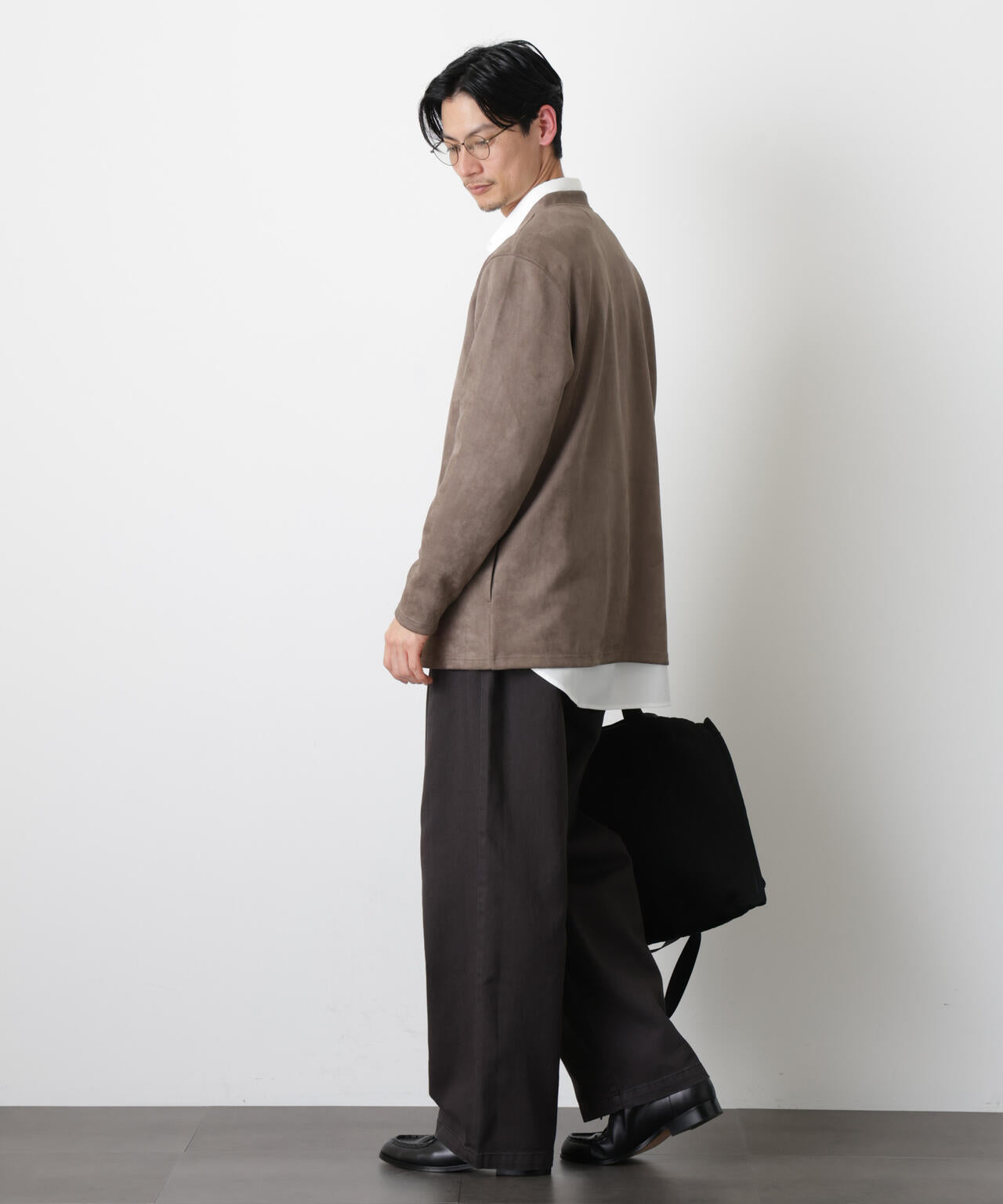 フェイクスエードトッパーカーディガン