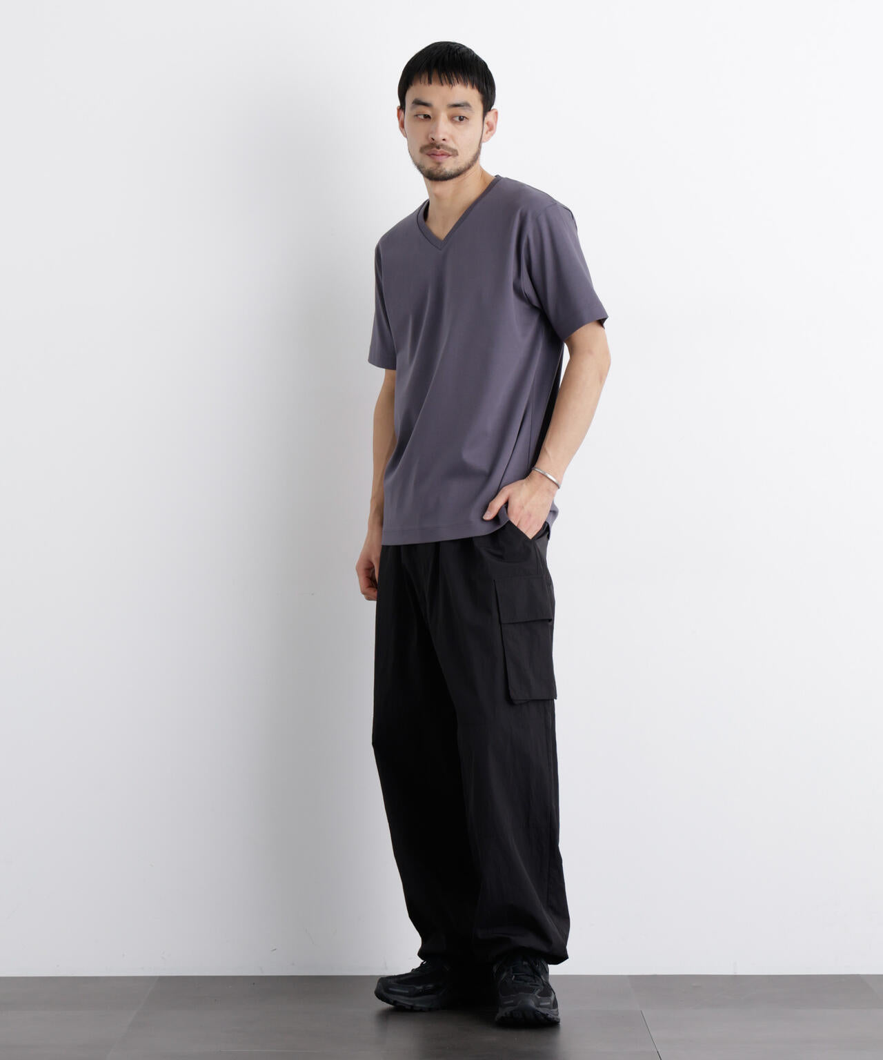 アンチスメル Vネック Tシャツ 半袖