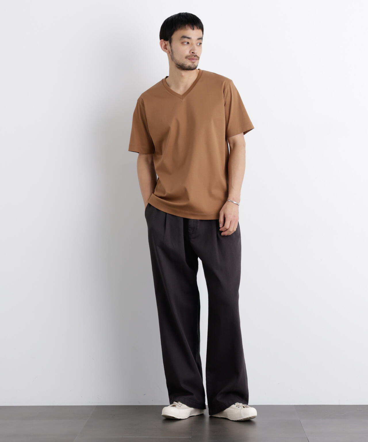 アンチスメル Vネック Tシャツ 半袖