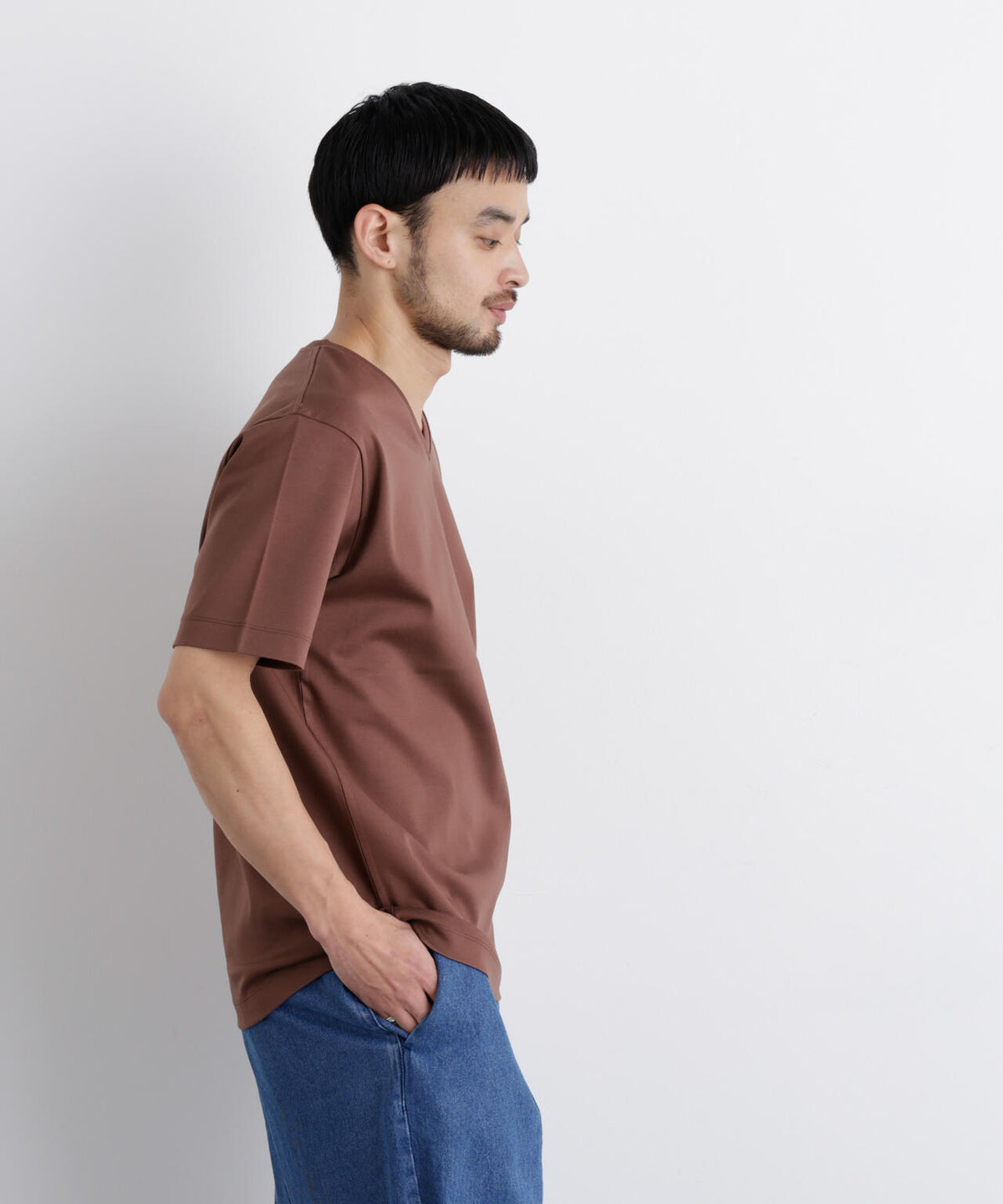 アンチスメル Vネック Tシャツ 半袖