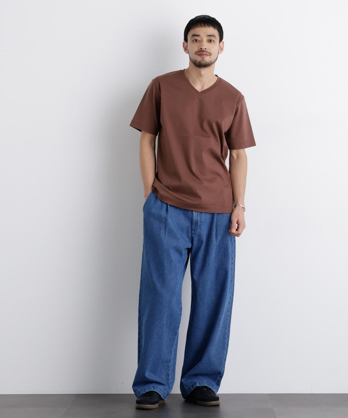 アンチスメル Vネック Tシャツ 半袖
