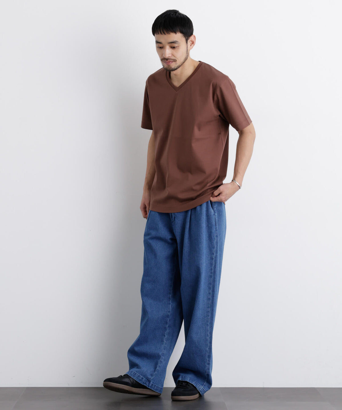 アンチスメル Vネック Tシャツ 半袖