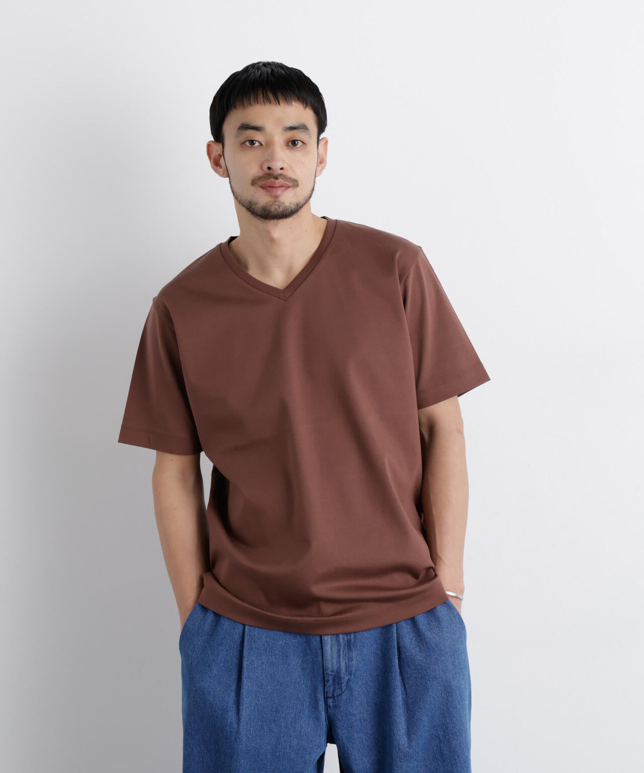 アンチスメル Vネック Tシャツ 半袖