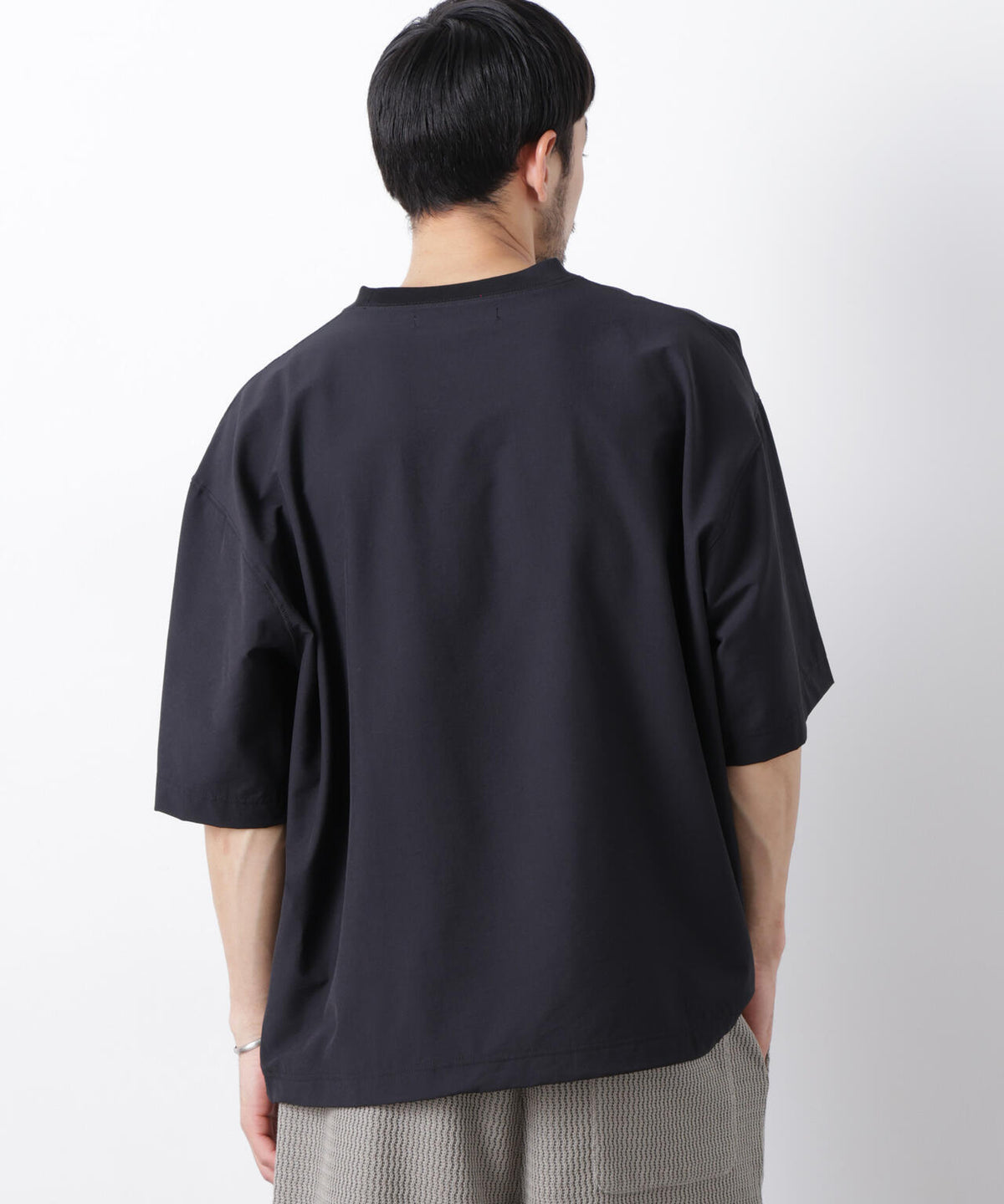 ストレッチワイドプルオーバー Tシャツ半袖(セットアップ可)