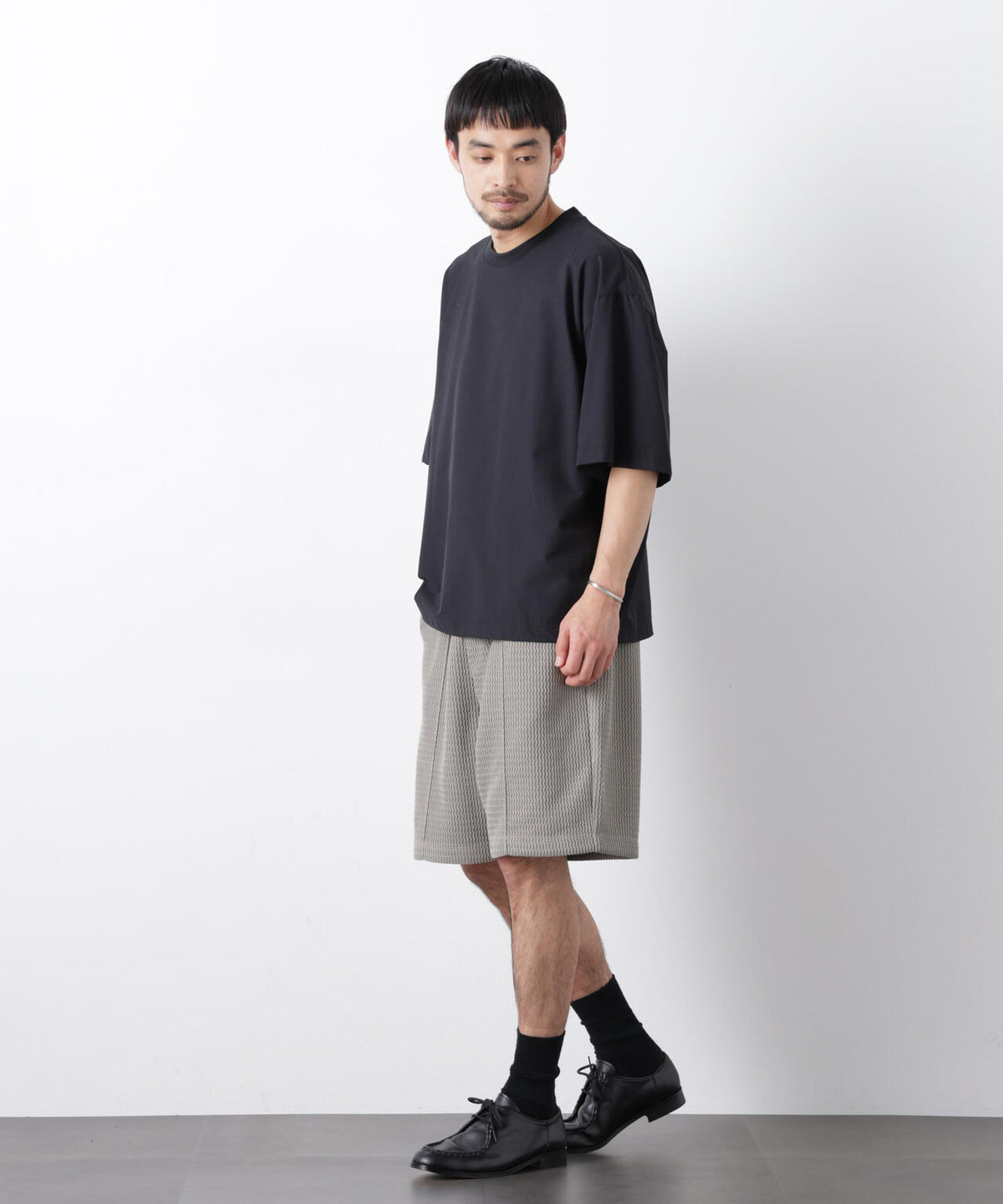 ストレッチワイドプルオーバー Tシャツ半袖(セットアップ可)