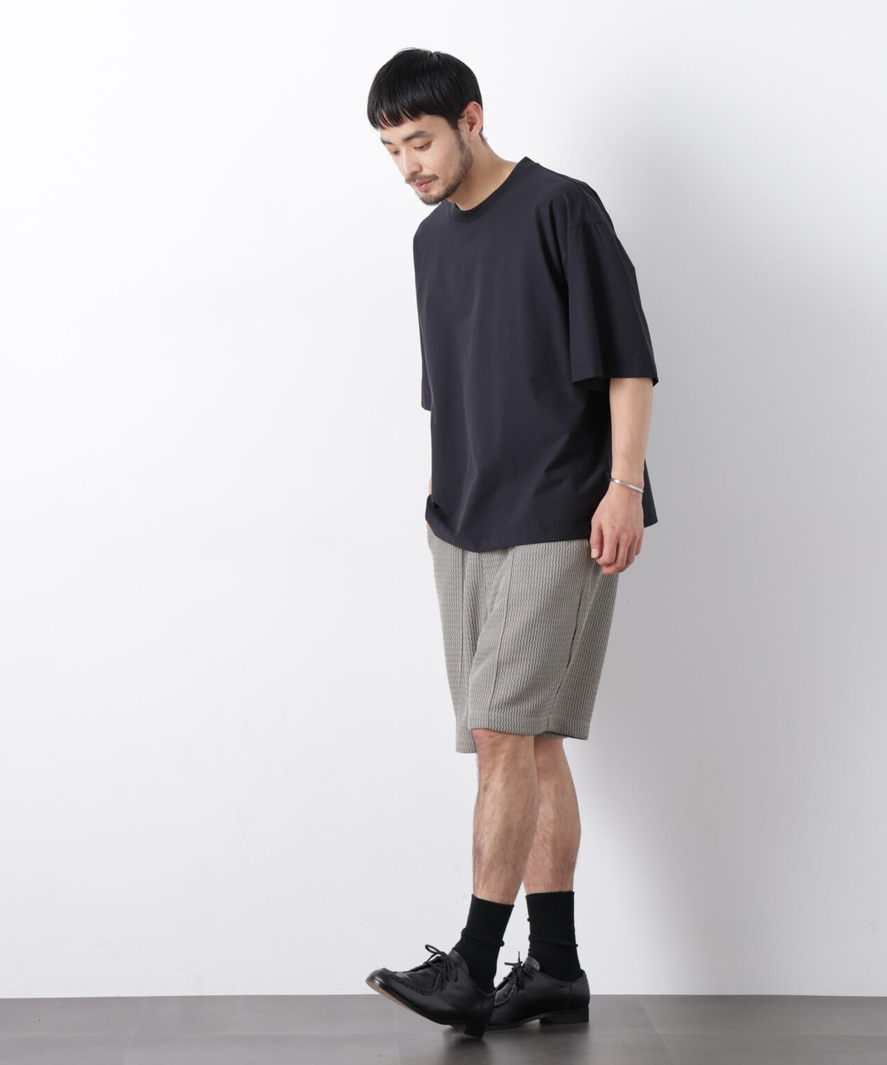 ストレッチワイドプルオーバー Tシャツ半袖(セットアップ可)