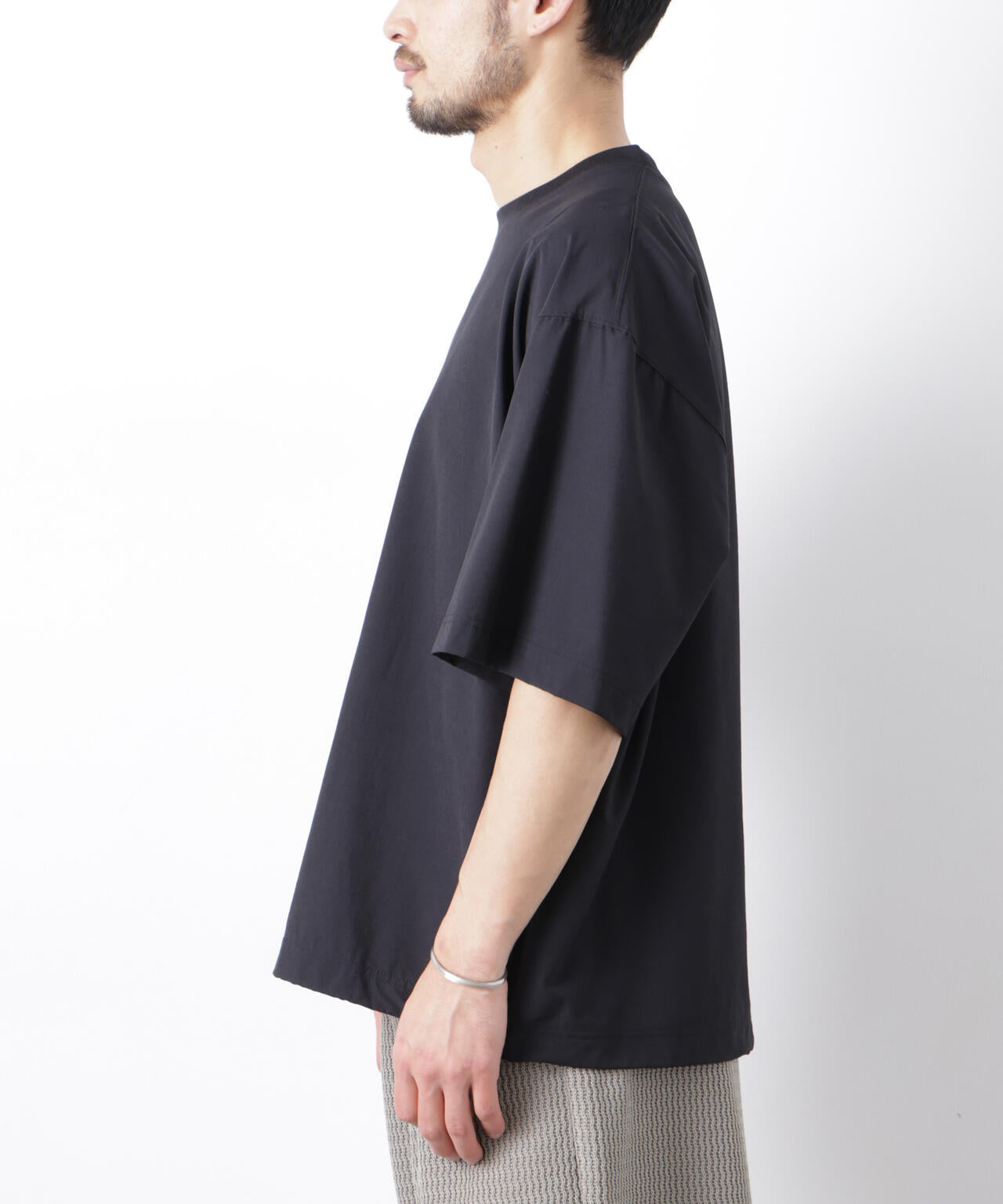 ストレッチワイドプルオーバー Tシャツ半袖(セットアップ可)