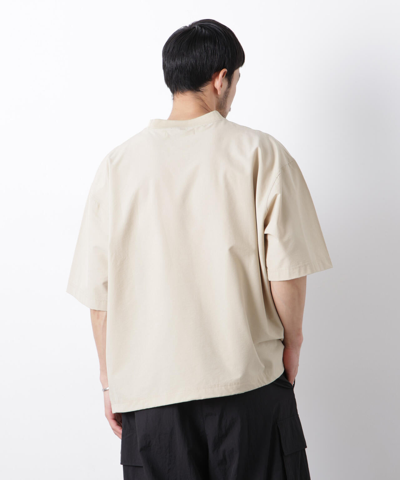 ストレッチワイドプルオーバー Tシャツ半袖(セットアップ可)