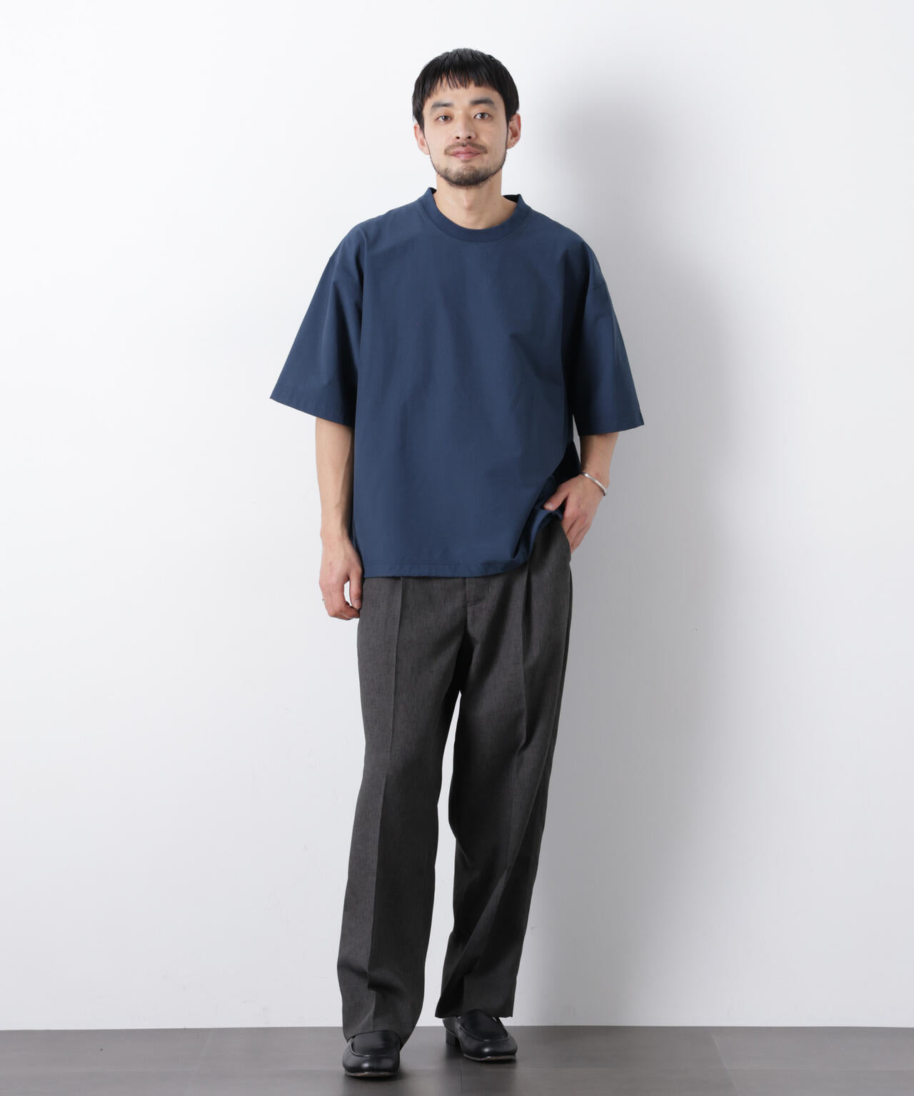 ストレッチワイドプルオーバー Tシャツ半袖(セットアップ可)