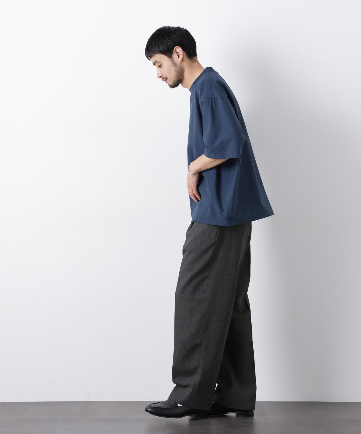 ストレッチワイドプルオーバー Tシャツ半袖(セットアップ可)