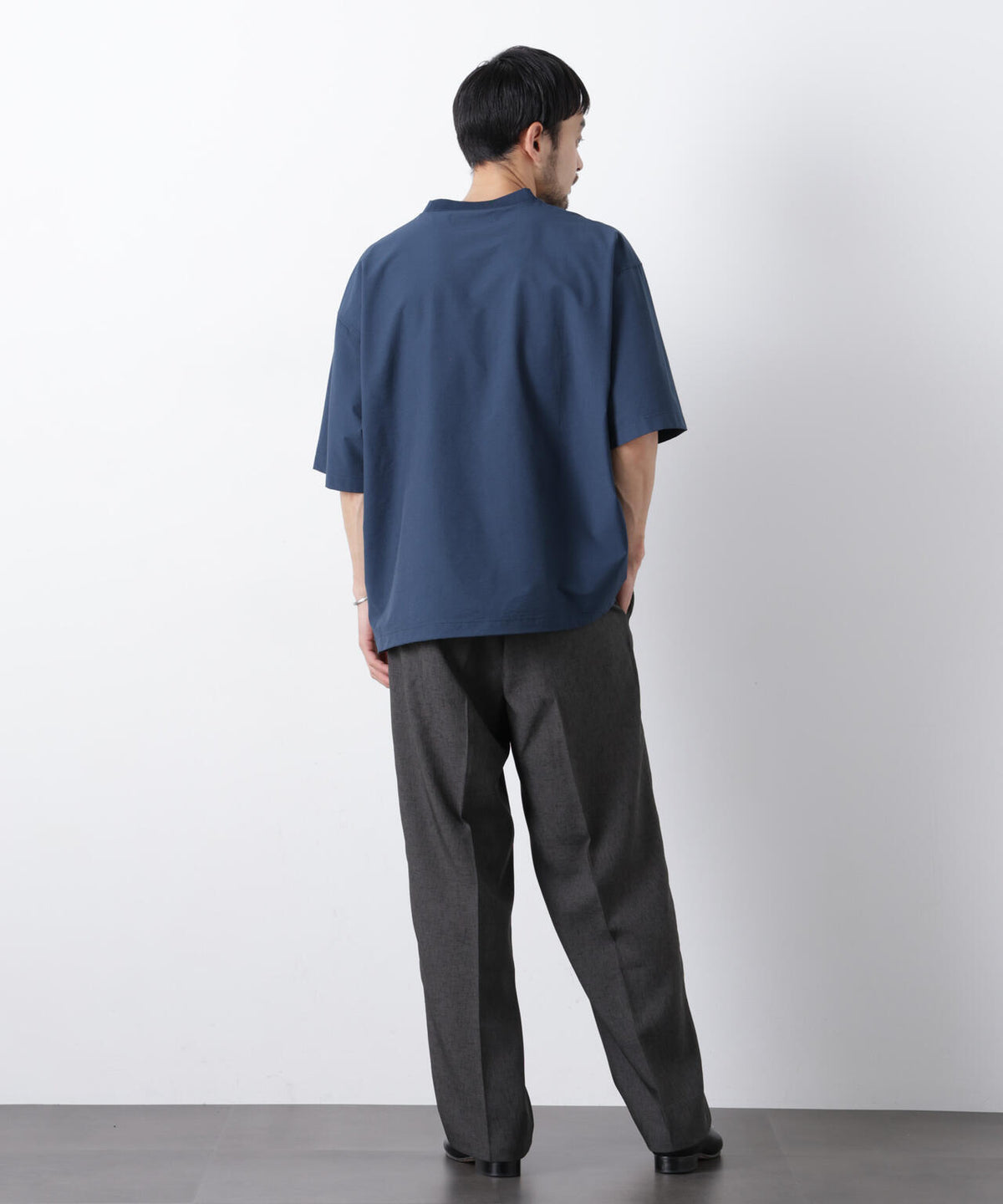 ストレッチワイドプルオーバー Tシャツ半袖(セットアップ可)