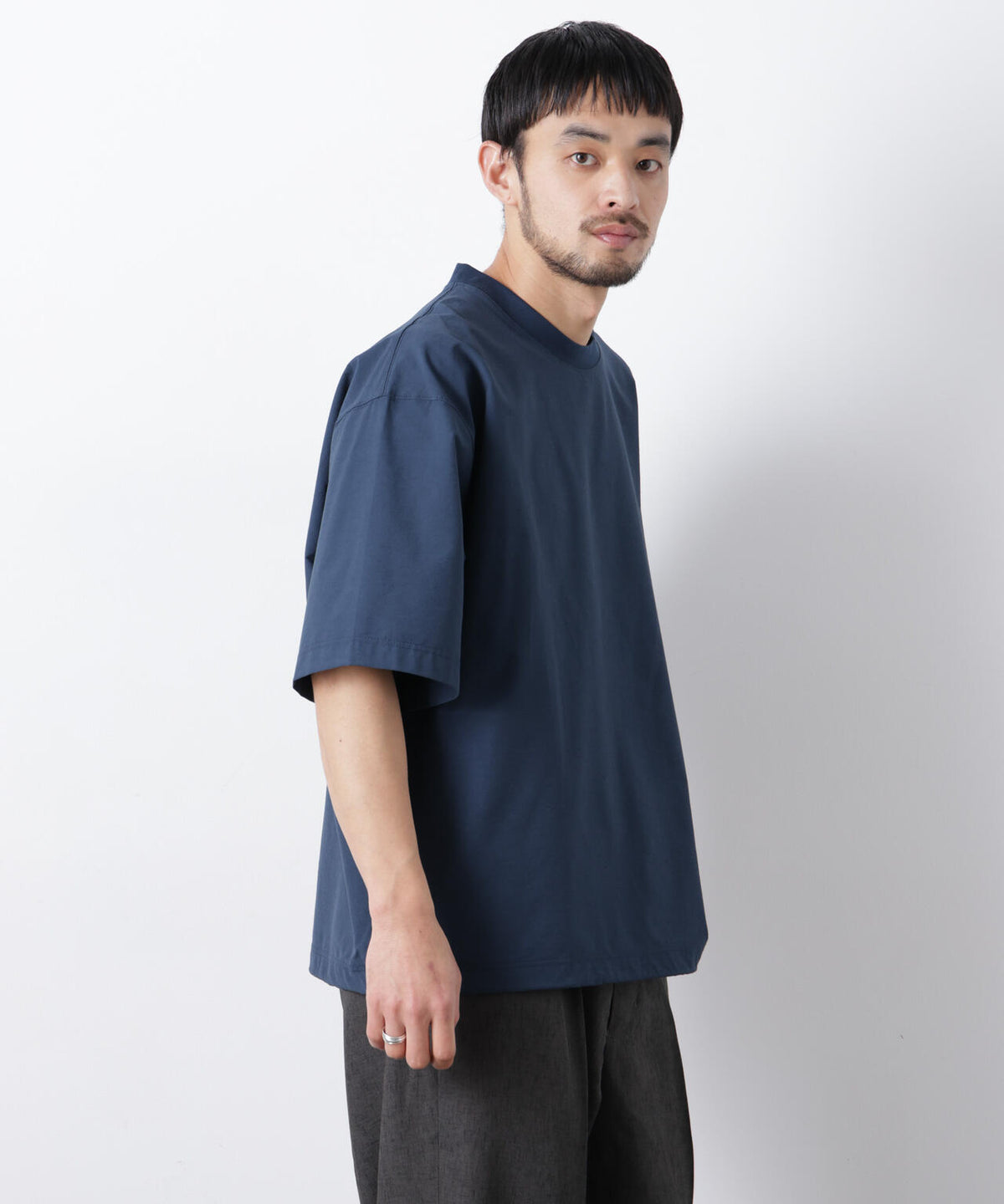 ストレッチワイドプルオーバー Tシャツ半袖(セットアップ可)