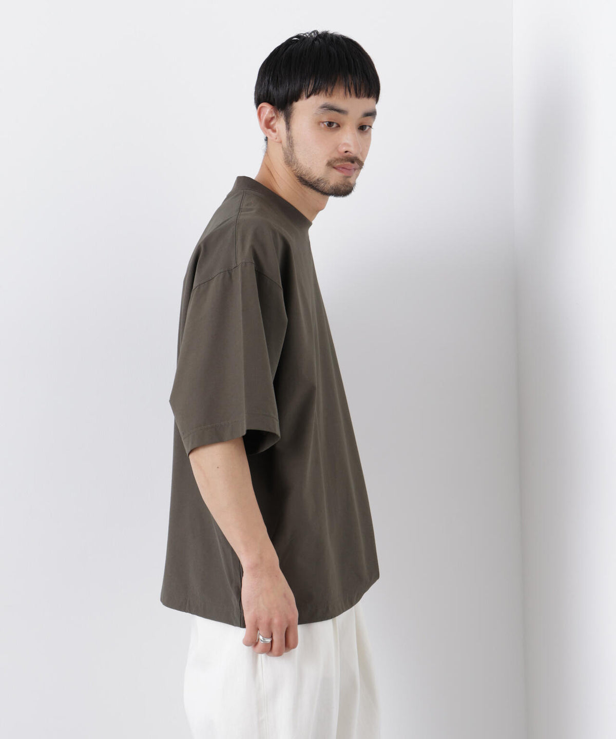 ストレッチワイドプルオーバー Tシャツ半袖(セットアップ可)