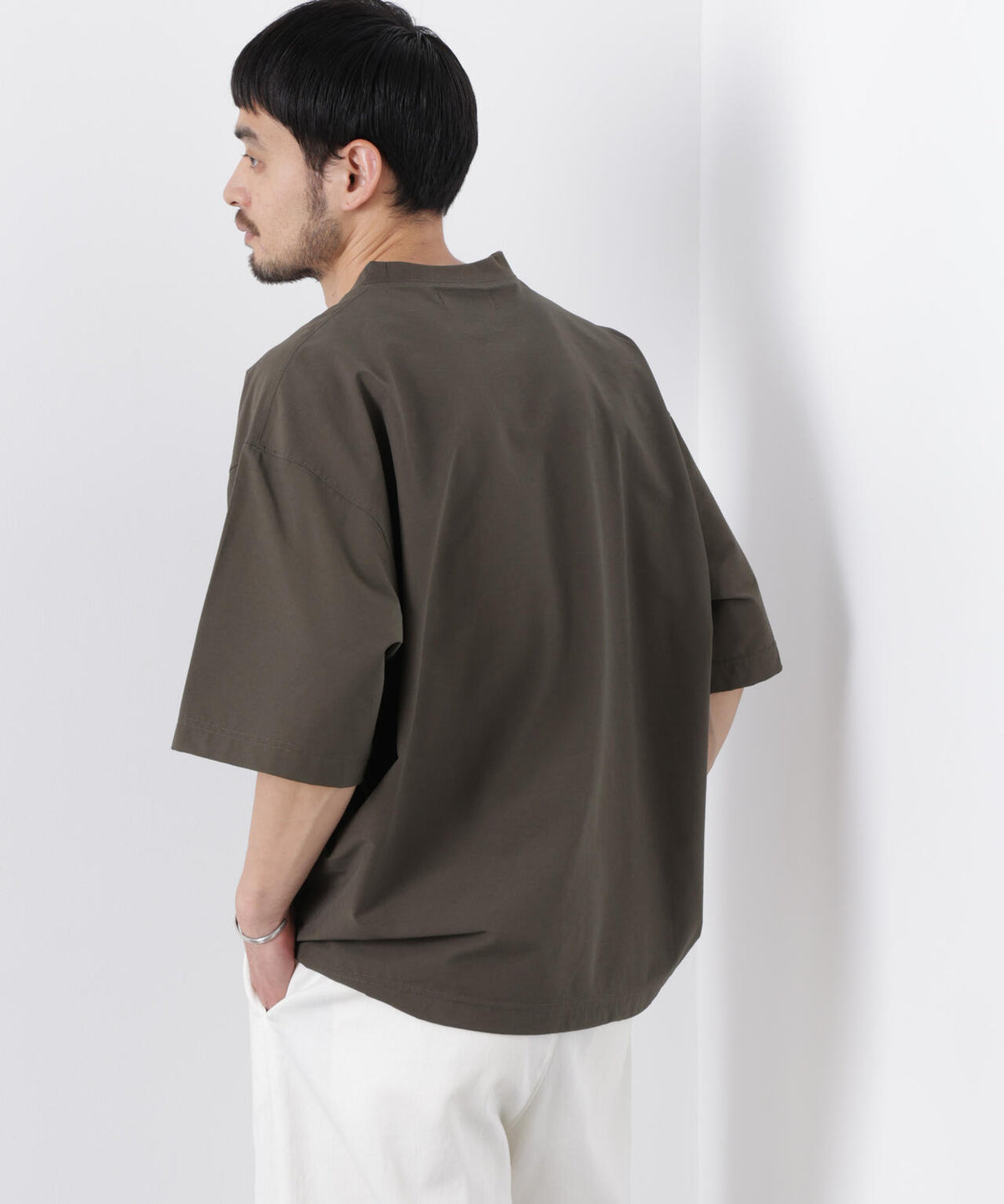ストレッチワイドプルオーバー Tシャツ半袖(セットアップ可)