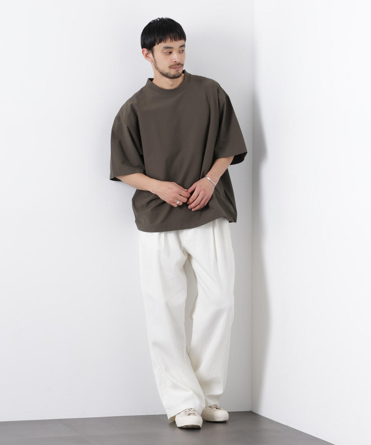 ストレッチワイドプルオーバー Tシャツ半袖(セットアップ可)