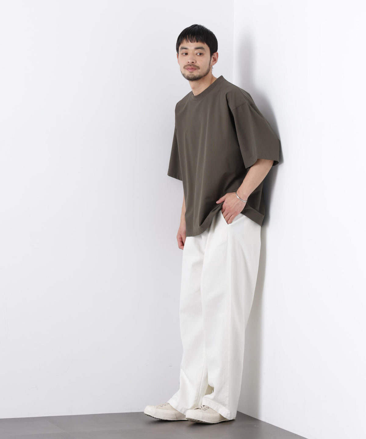 ストレッチワイドプルオーバー Tシャツ半袖(セットアップ可)