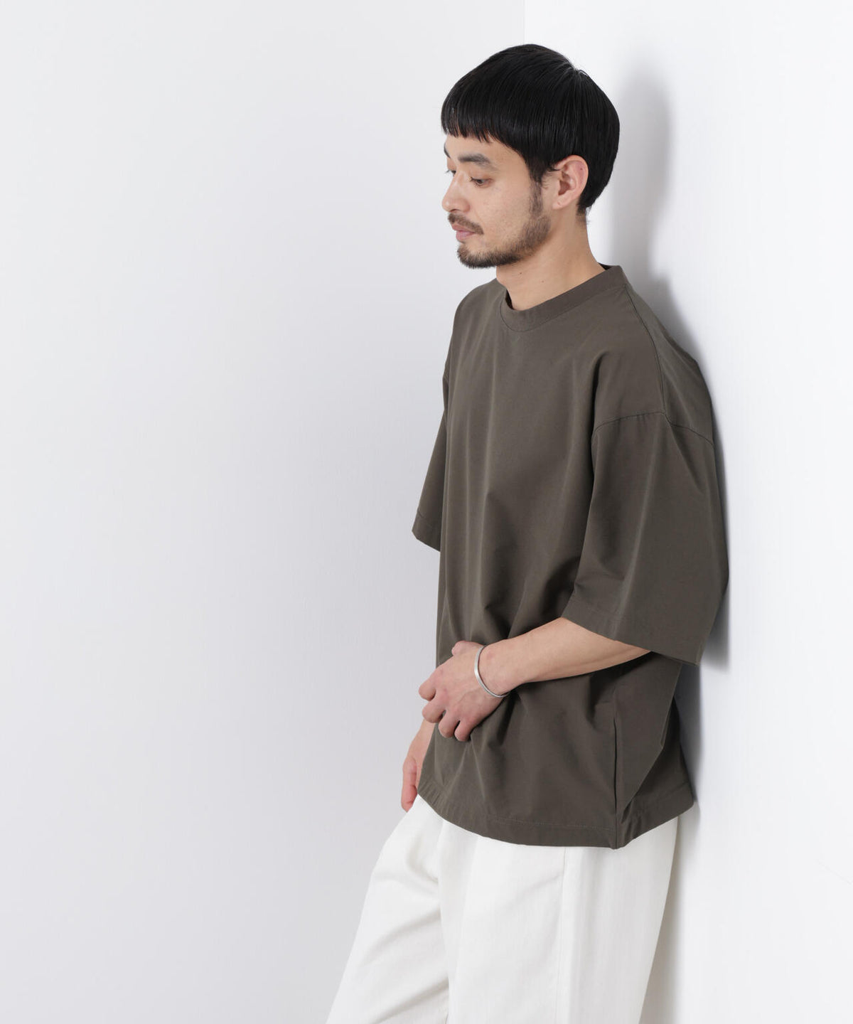 ストレッチワイドプルオーバー Tシャツ半袖(セットアップ可)