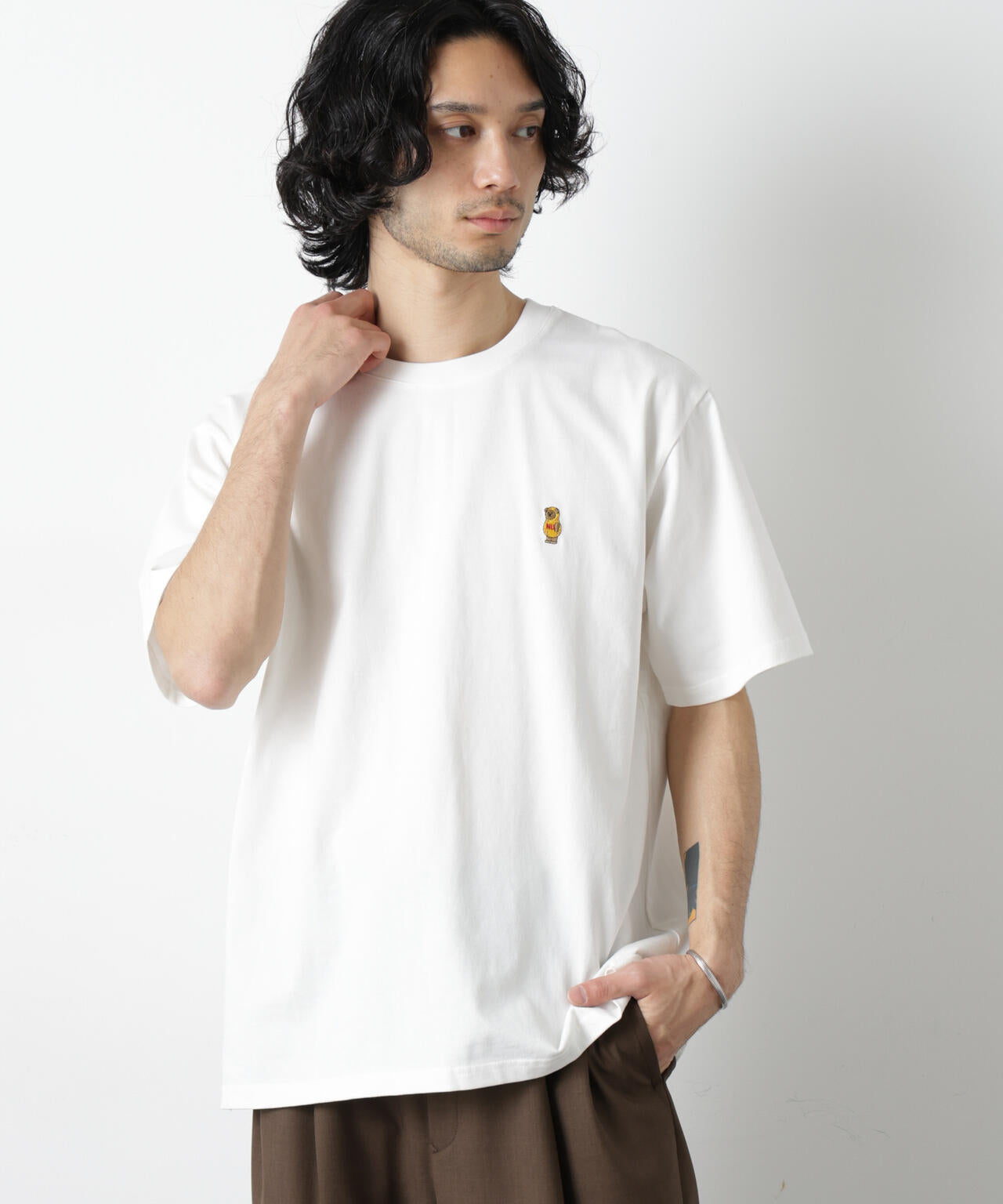 ナノベアTシャツ 半袖(落花生)