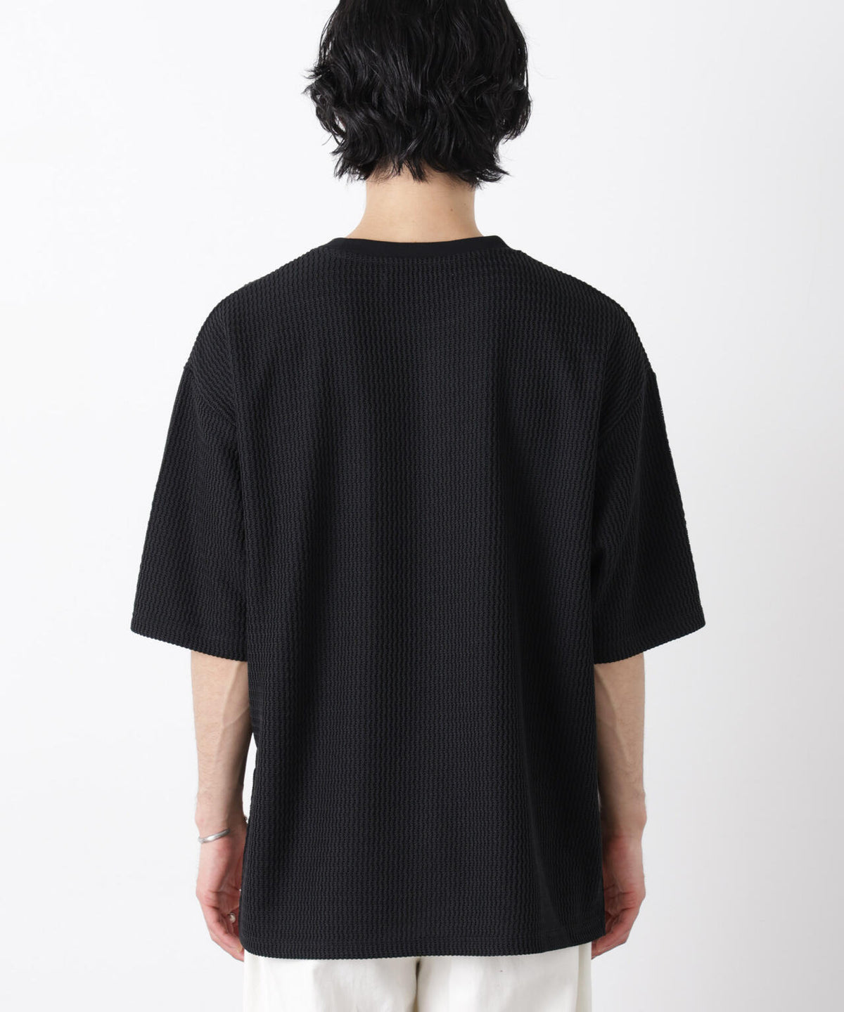 ジャガードニットソーTシャツ 半袖(セットアップ可)