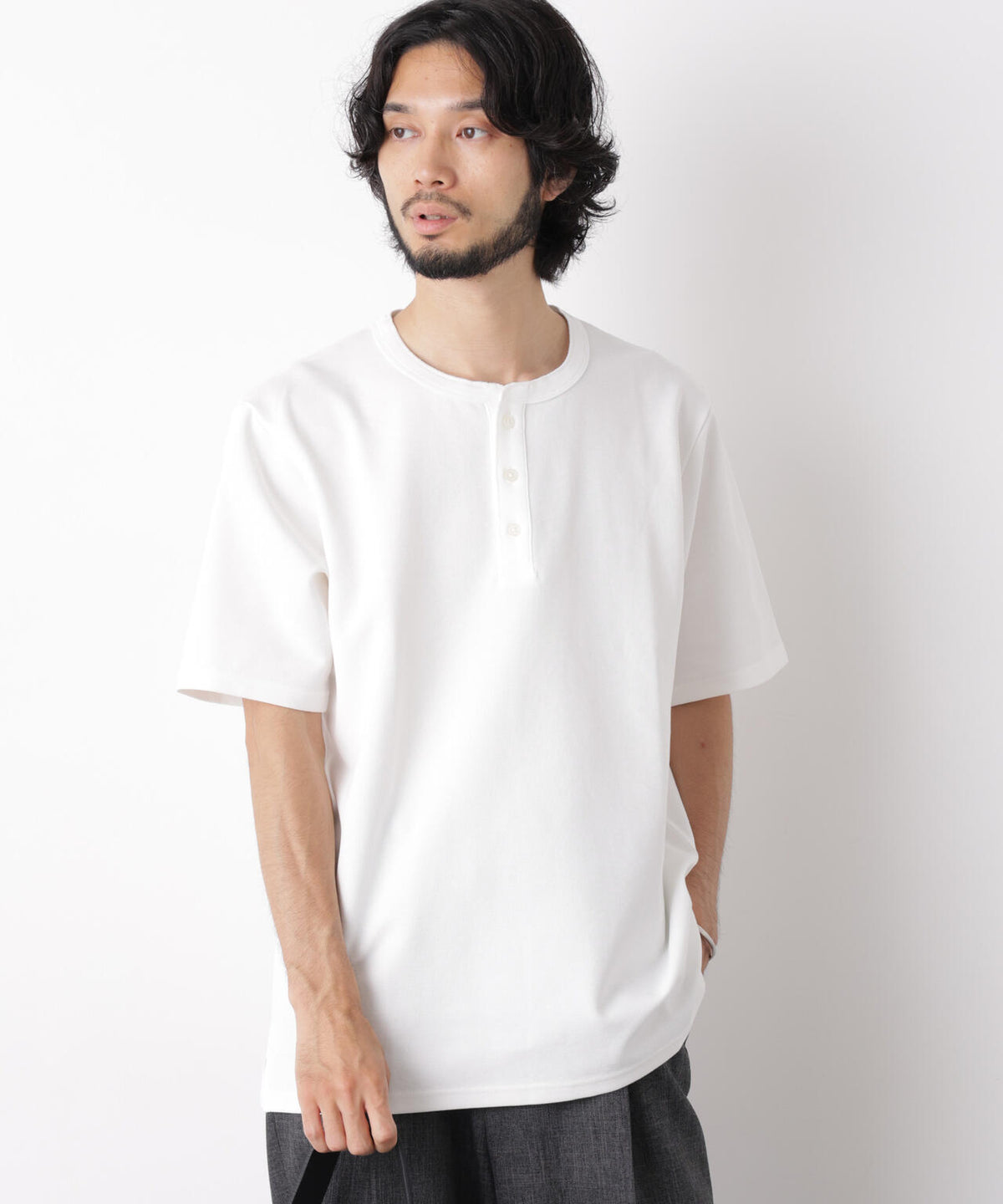 60サーフニットヘンリーTシャツ 半袖