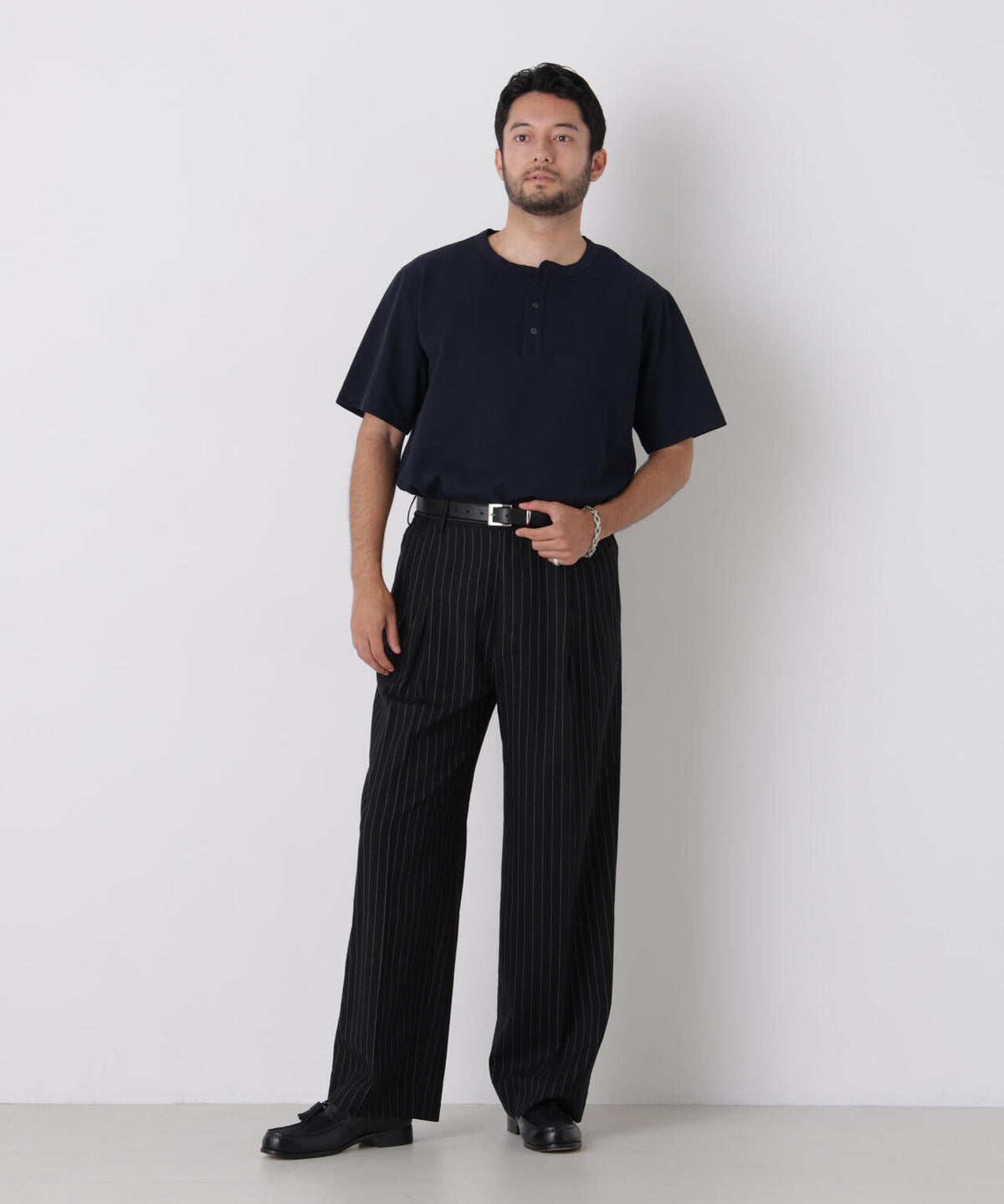 60サーフニットヘンリーTシャツ 半袖