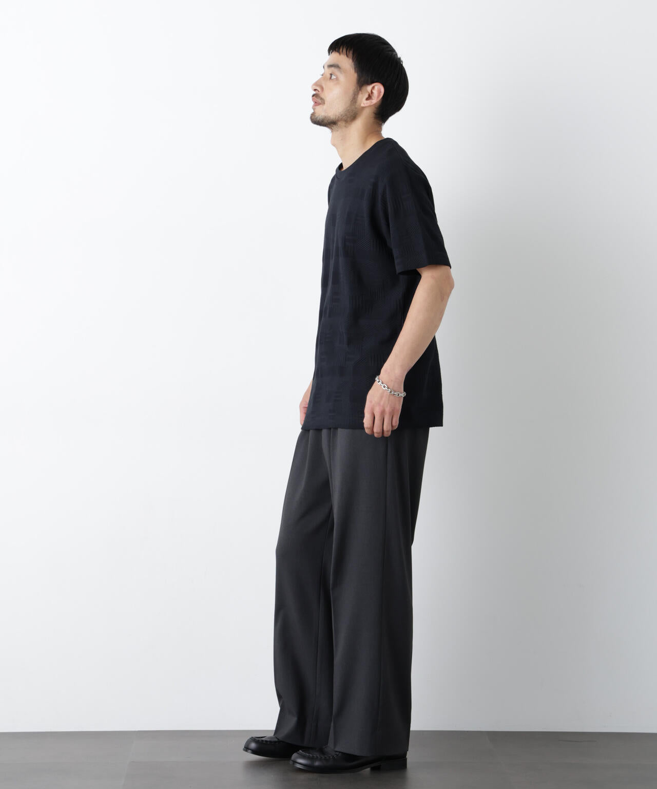 リンクスジャガードTシャツ 半袖
