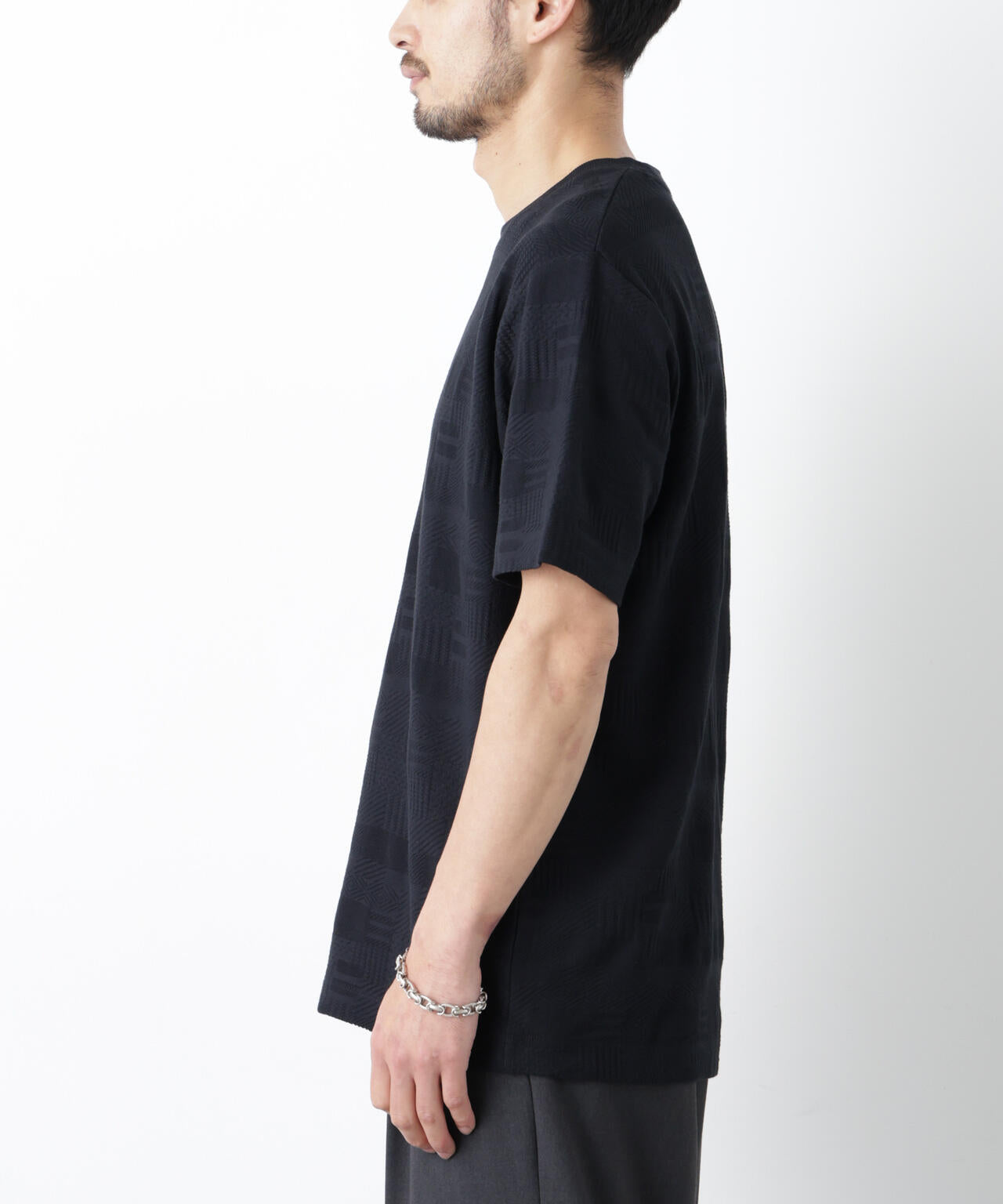 リンクスジャガードTシャツ 半袖