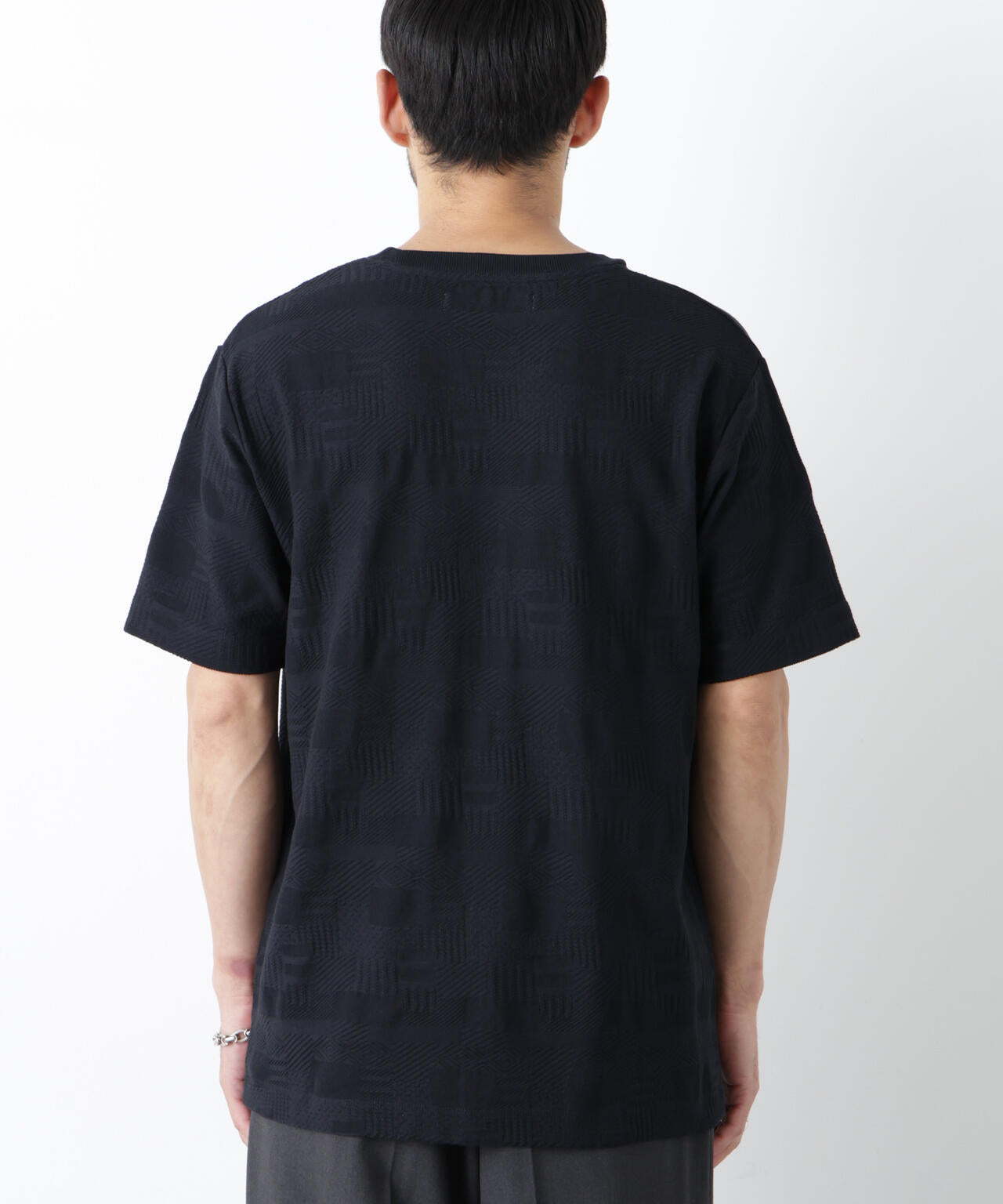 リンクスジャガードTシャツ 半袖