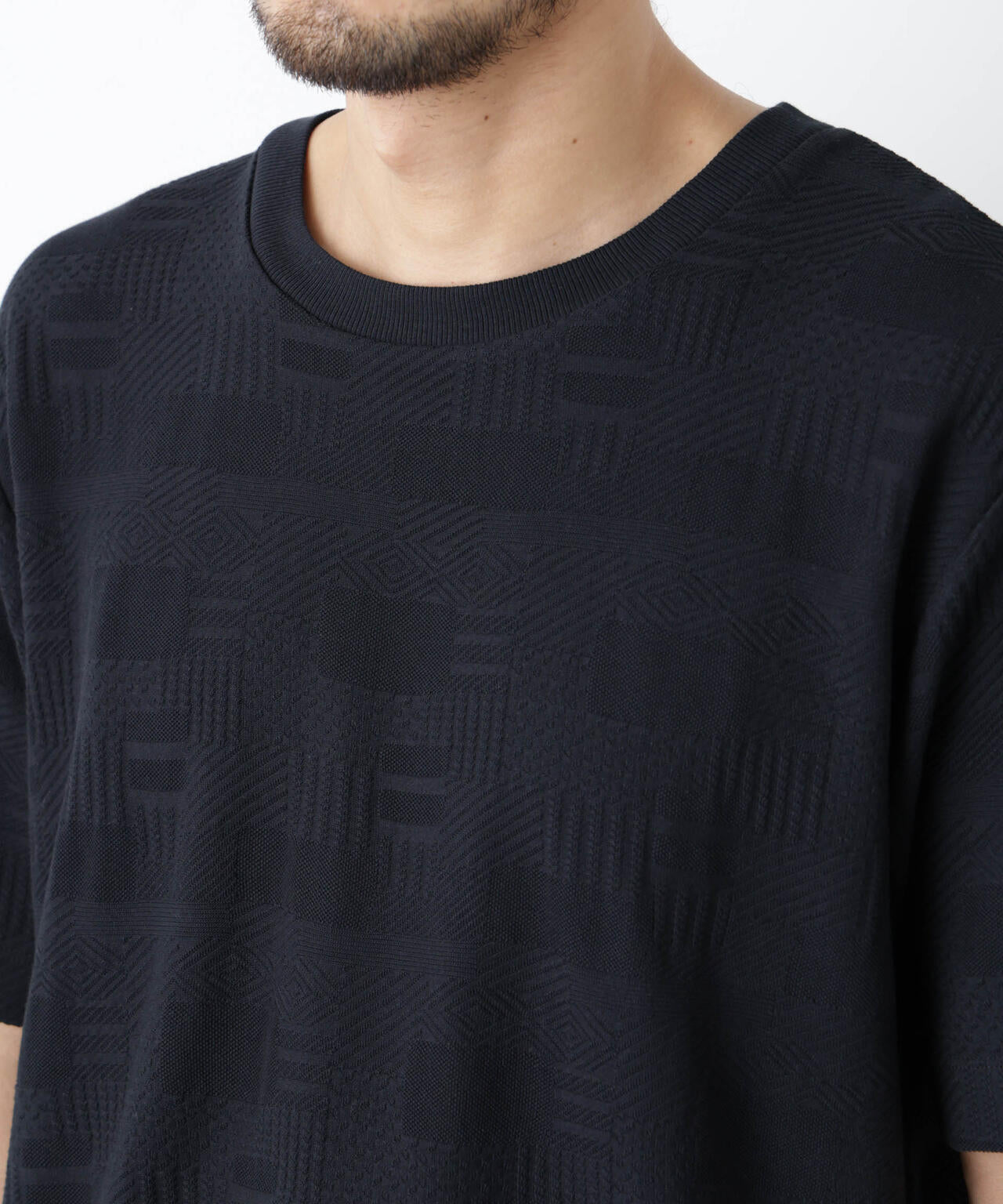 リンクスジャガードTシャツ 半袖