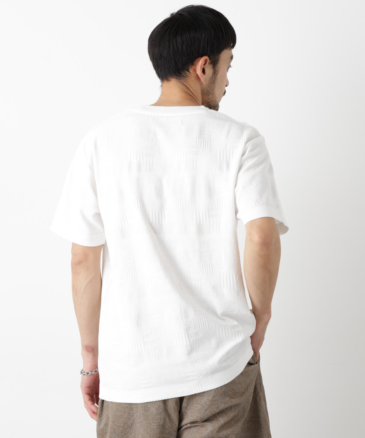リンクスジャガードTシャツ 半袖