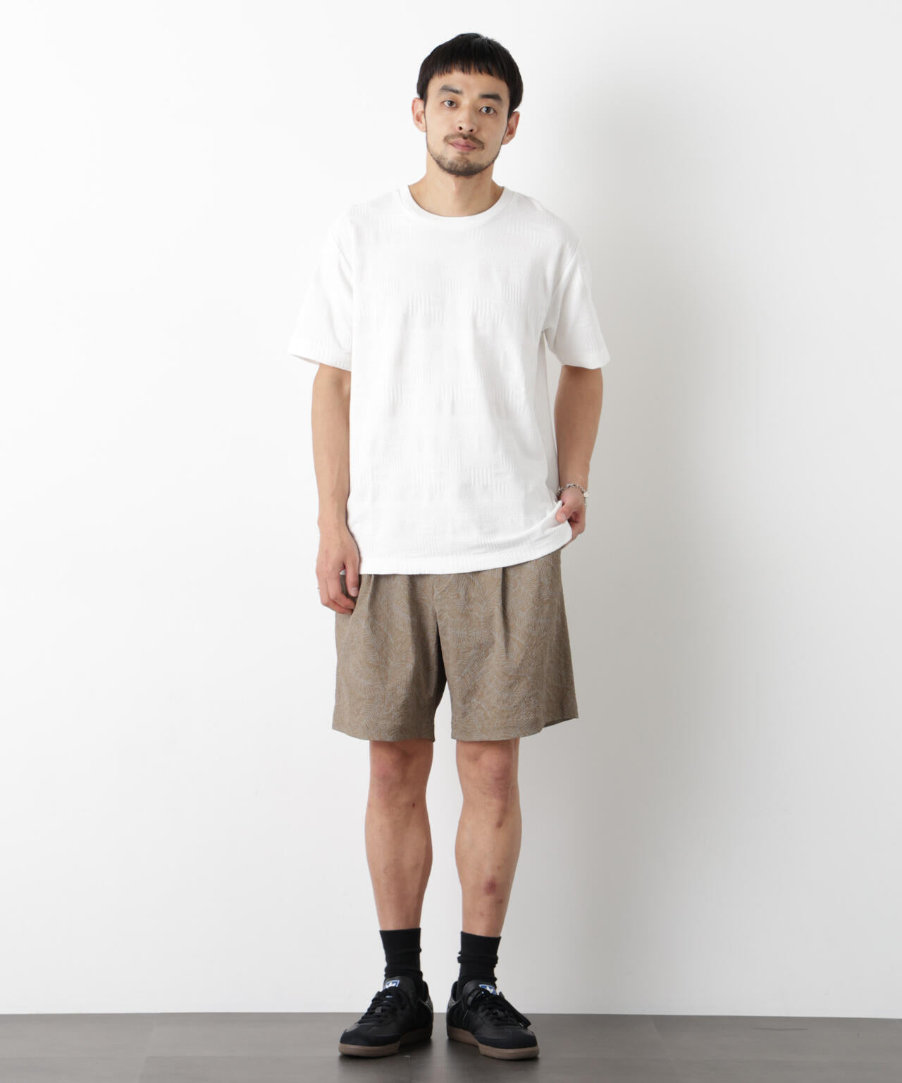 リンクスジャガードTシャツ 半袖
