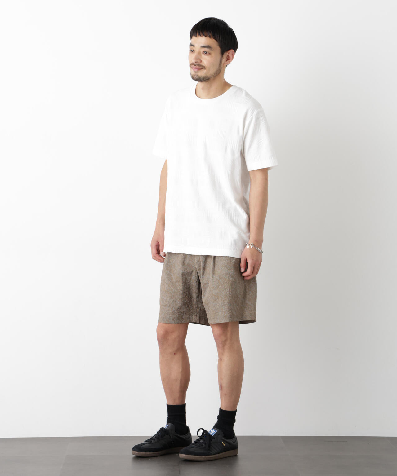 リンクスジャガードTシャツ 半袖