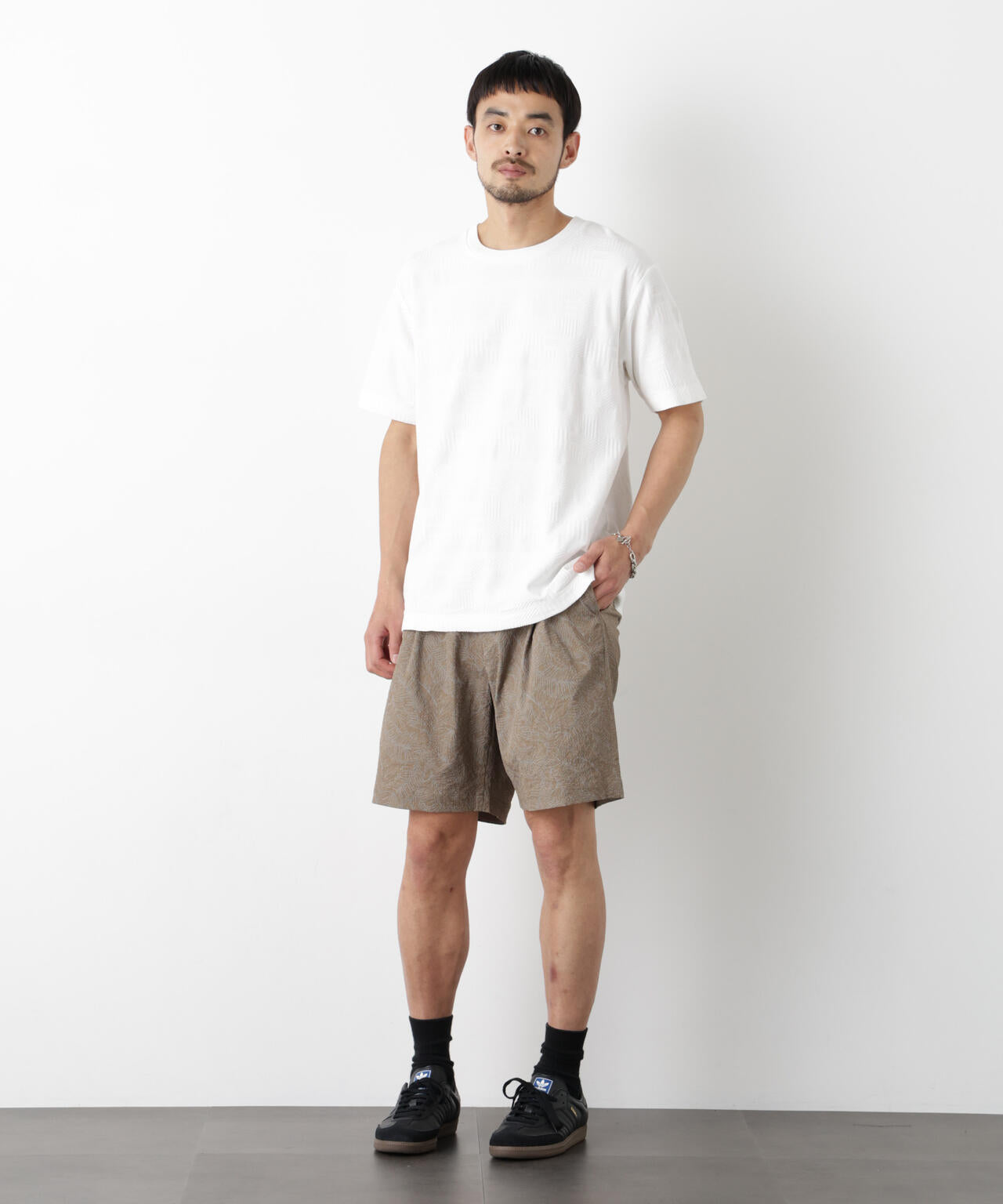 リンクスジャガードTシャツ 半袖