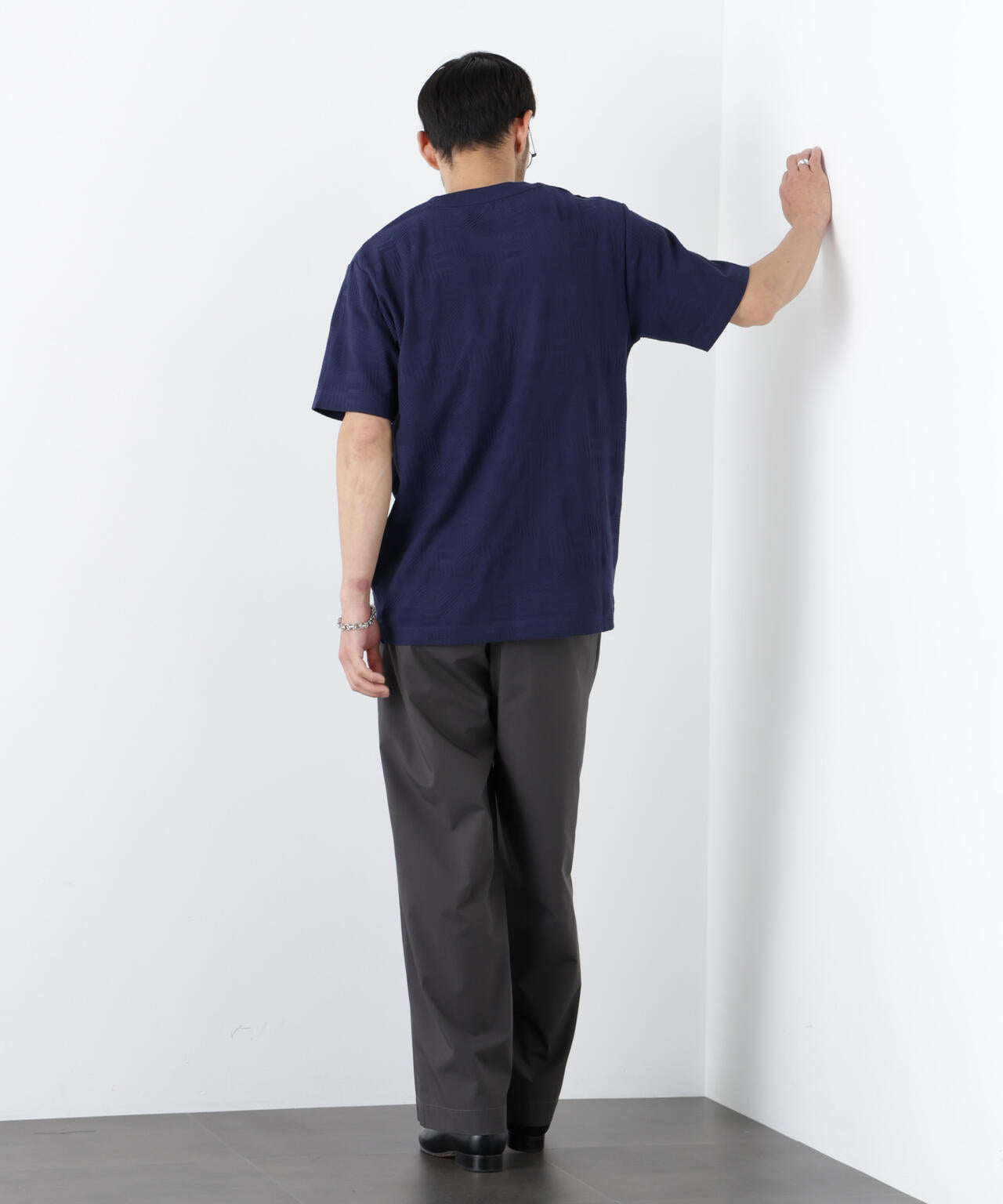 リンクスジャガードTシャツ 半袖