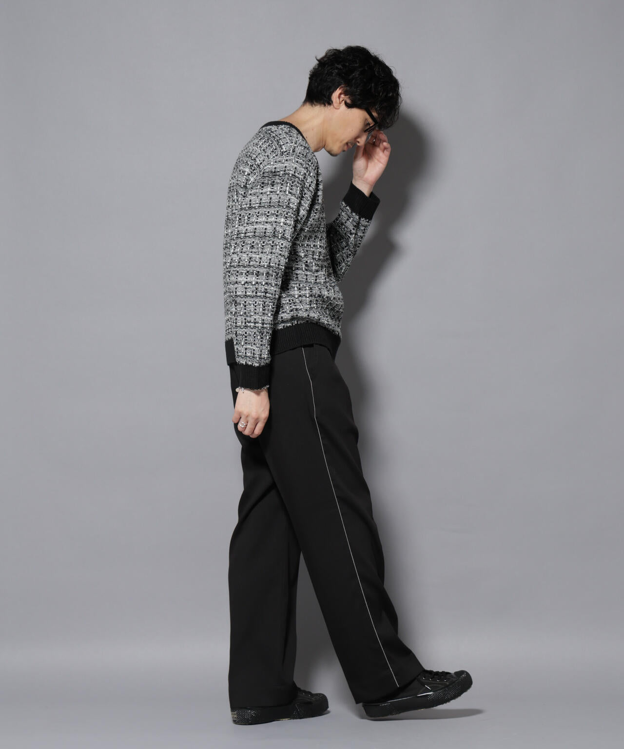 ウォーム側章ストレートスラックス