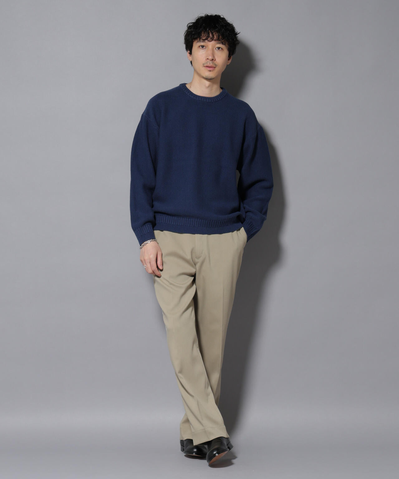 ウォーム側章ストレートスラックス