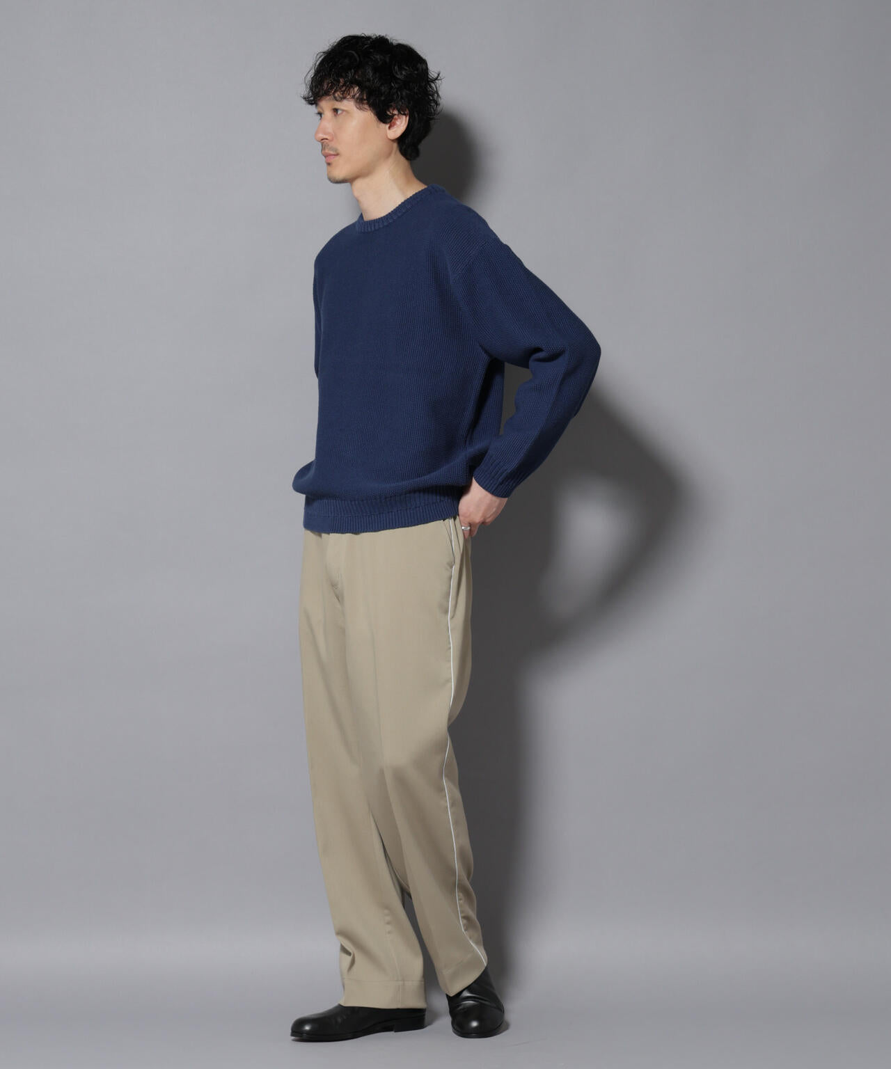 ウォーム側章ストレートスラックス