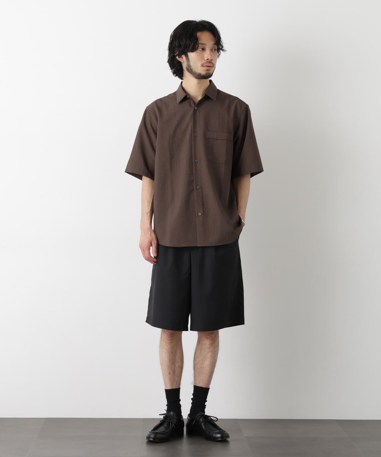 ビッグドレープ ショートパンツ