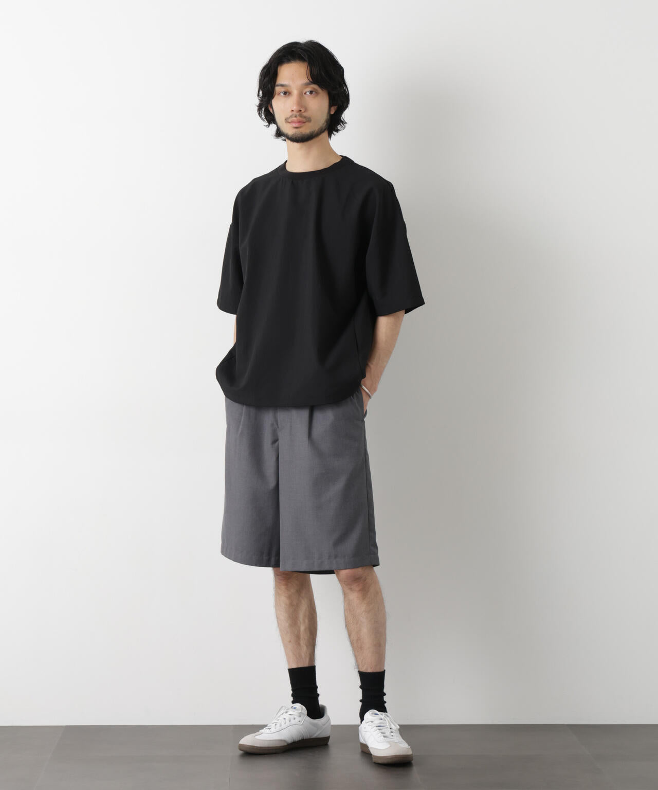 ビッグドレープ ショートパンツ