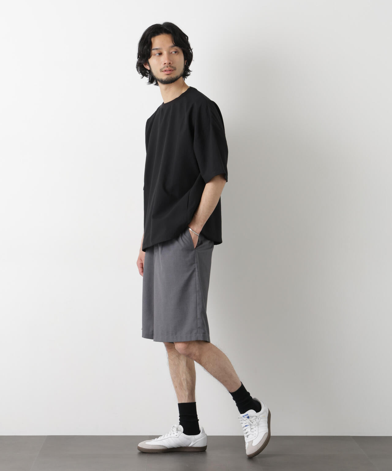 ビッグドレープ ショートパンツ