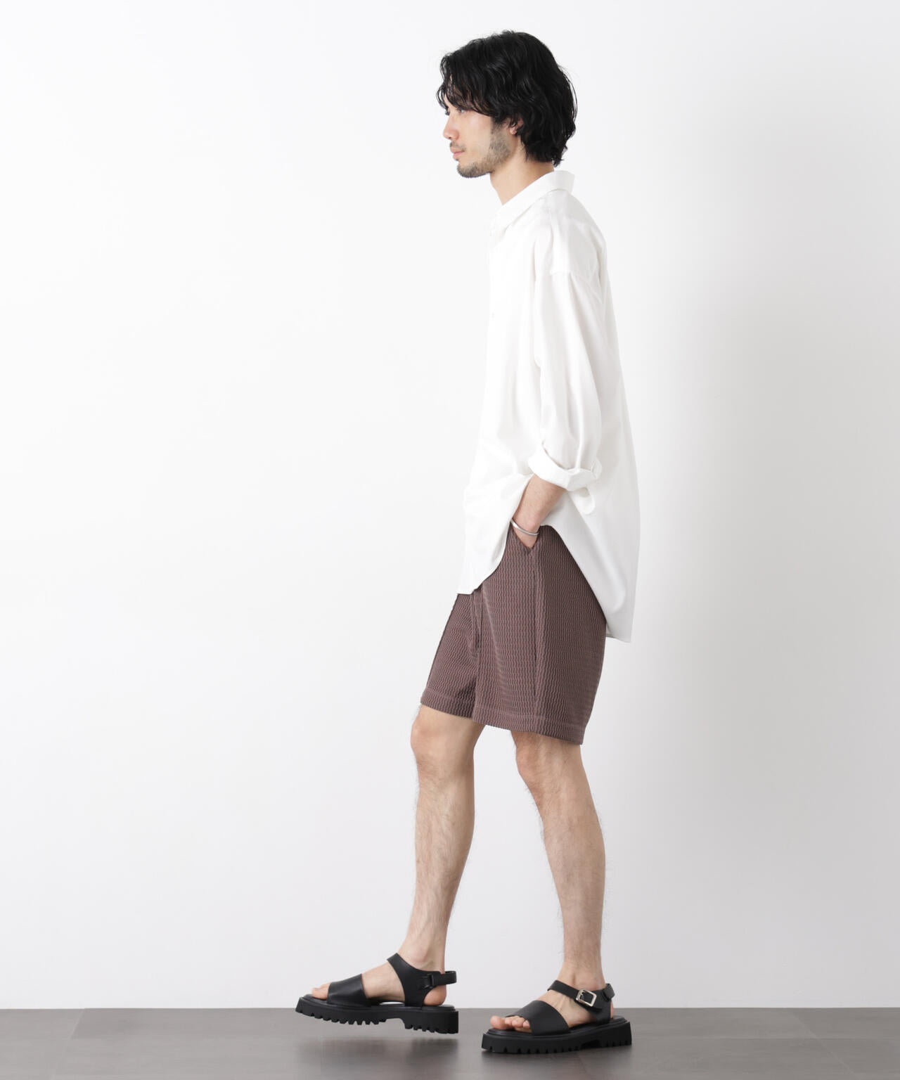 ジャガードニットソーショートパンツ(セットアップ可)