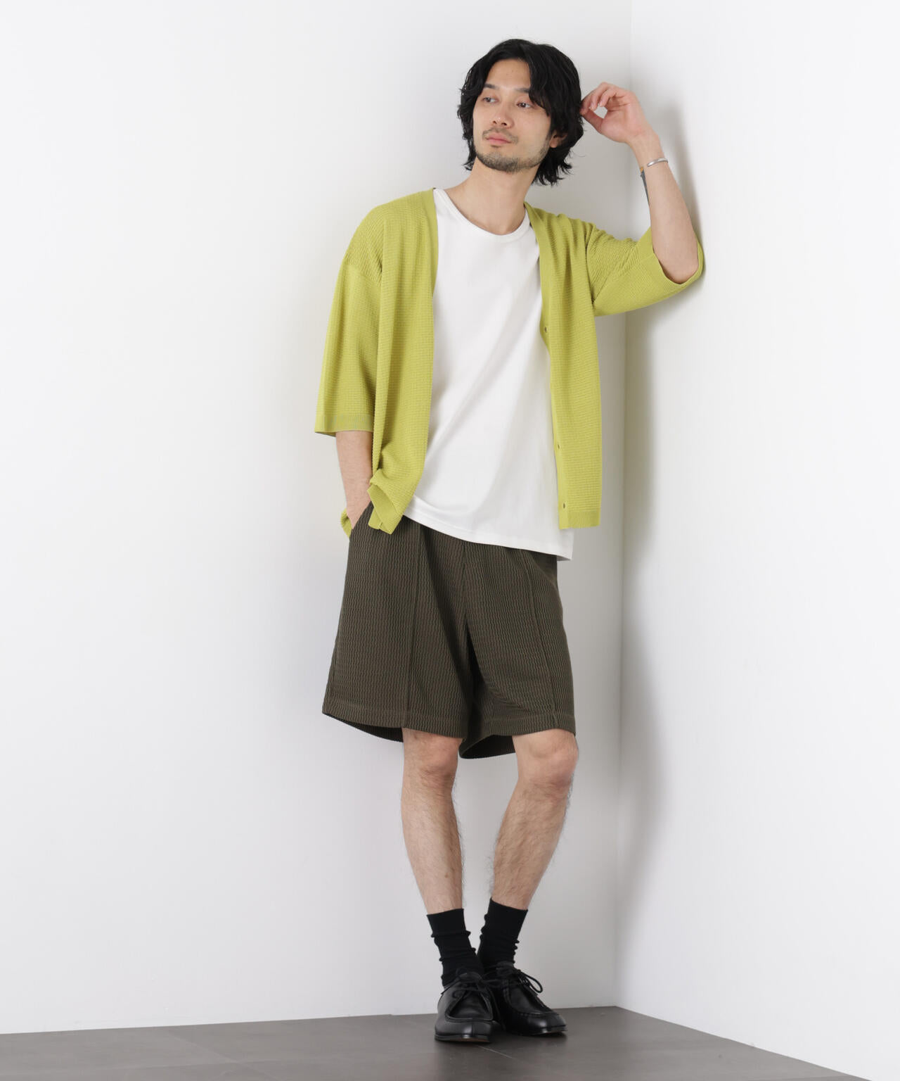 ジャガードニットソーショートパンツ(セットアップ可)
