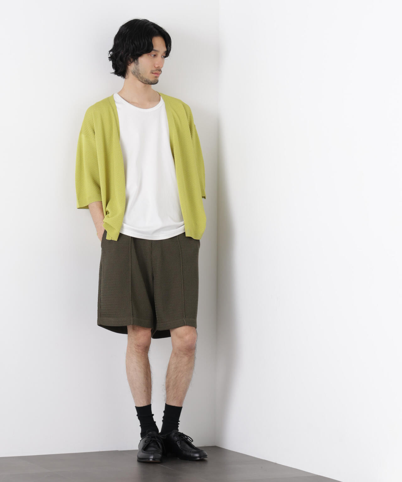 ジャガードニットソーショートパンツ(セットアップ可)